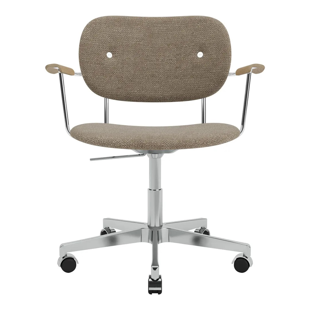 Co Office Armchair - Fully Upholstered - Swivel Base w/ Casters