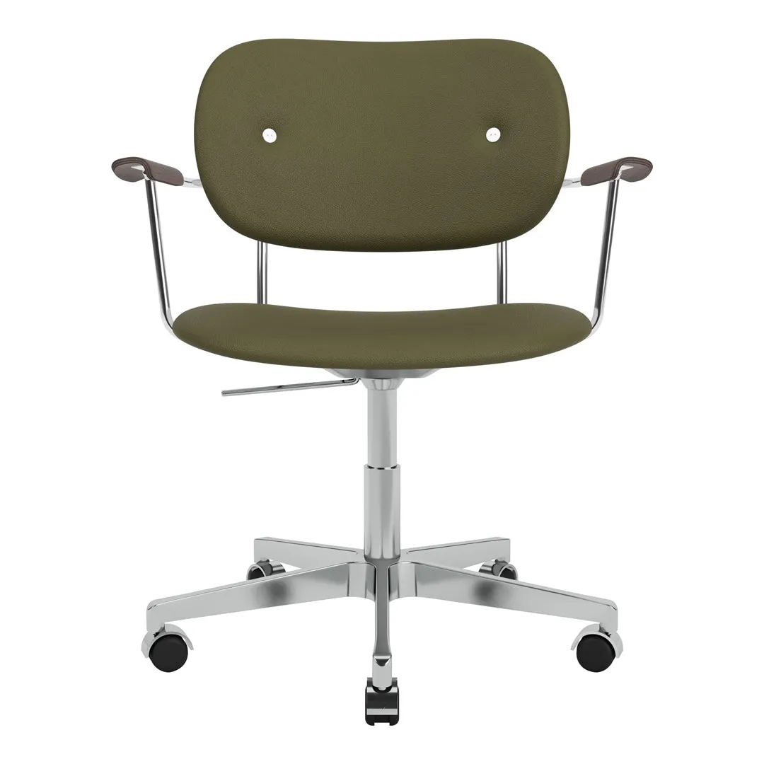 Co Office Armchair - Fully Upholstered - Swivel Base w/ Casters