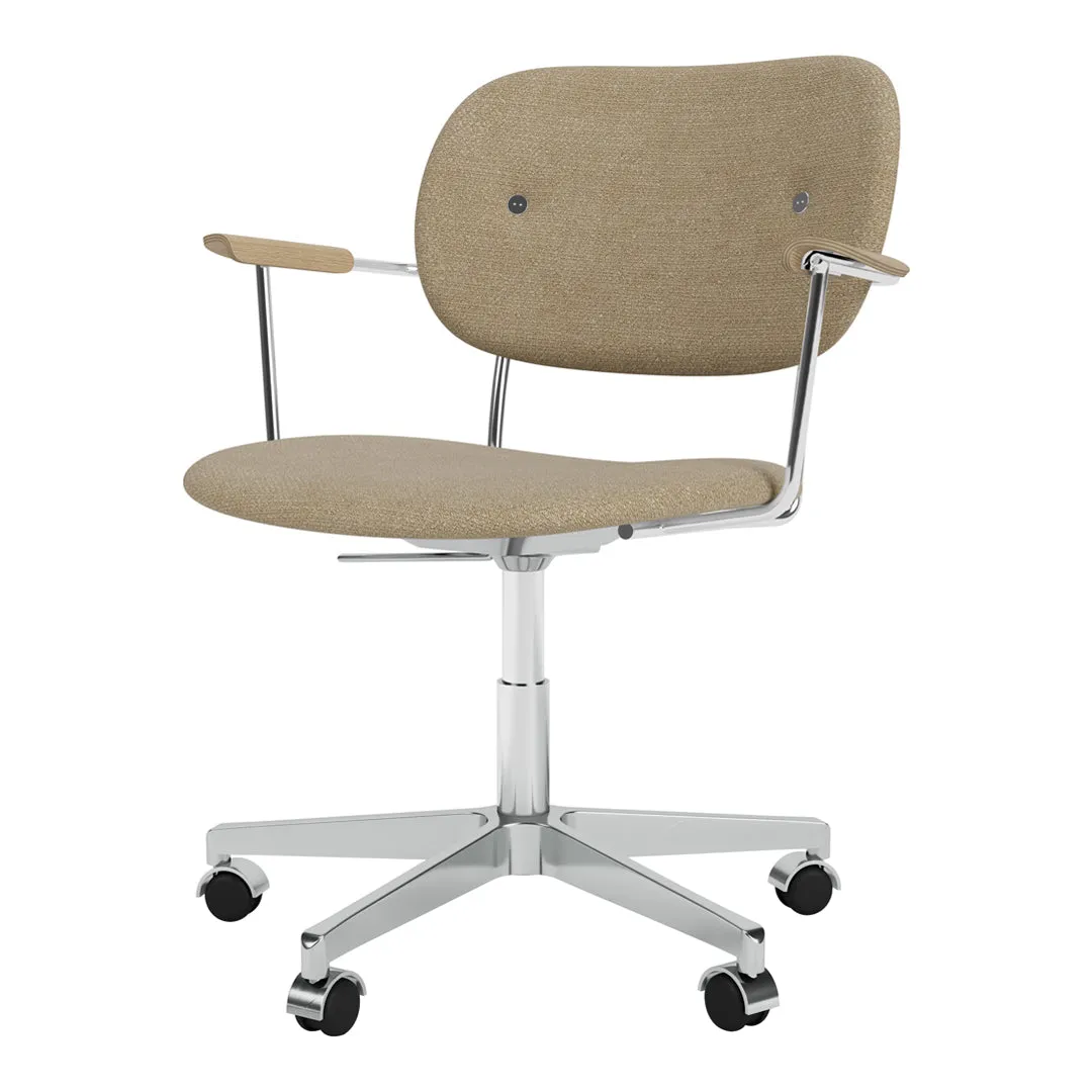 Co Office Armchair - Fully Upholstered - Swivel Base w/ Casters