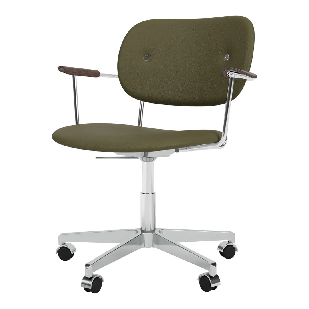 Co Office Armchair - Fully Upholstered - Swivel Base w/ Casters