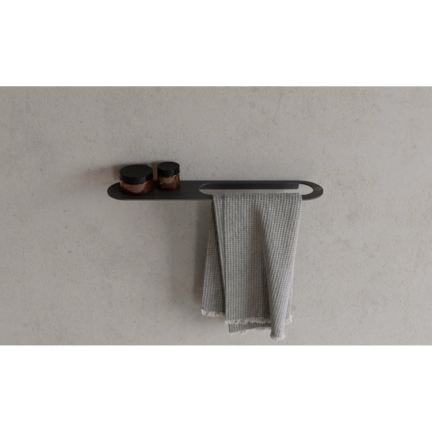 Copenhagen Bath Cb 100 Towel Holder With Shelf, Mat Black