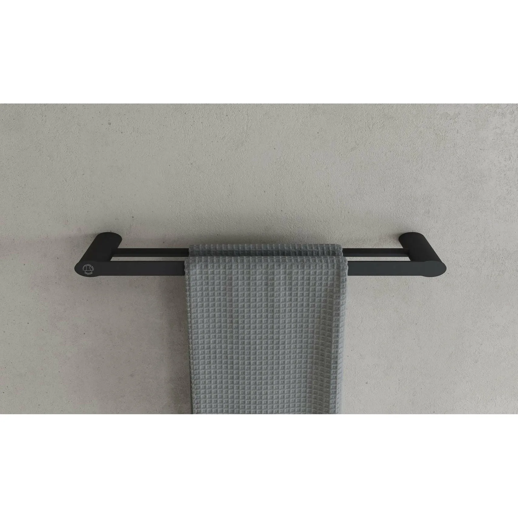 Copenhagen Bath Cb 200 Double Towel Holder, Mat Black