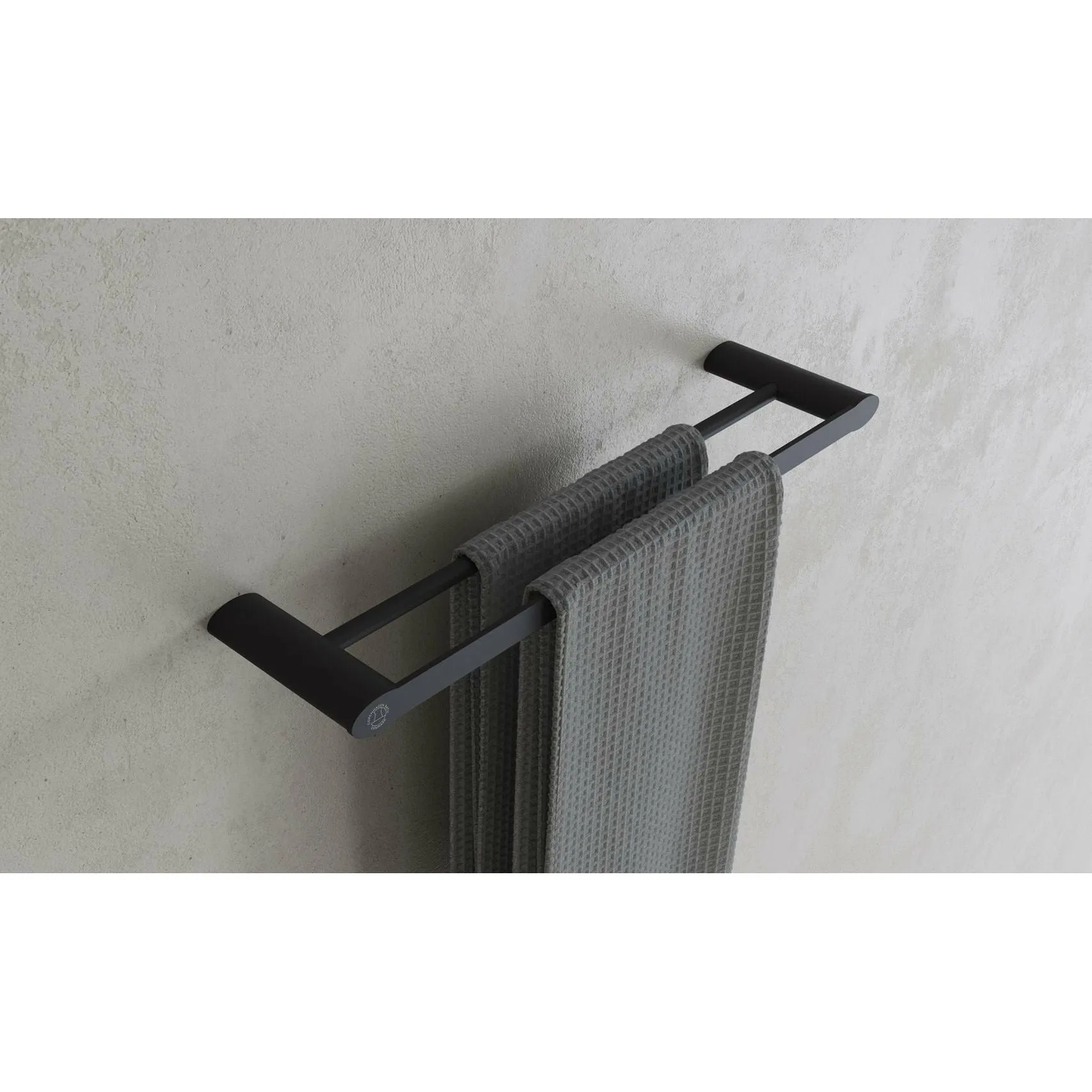 Copenhagen Bath Cb 200 Double Towel Holder, Mat Black