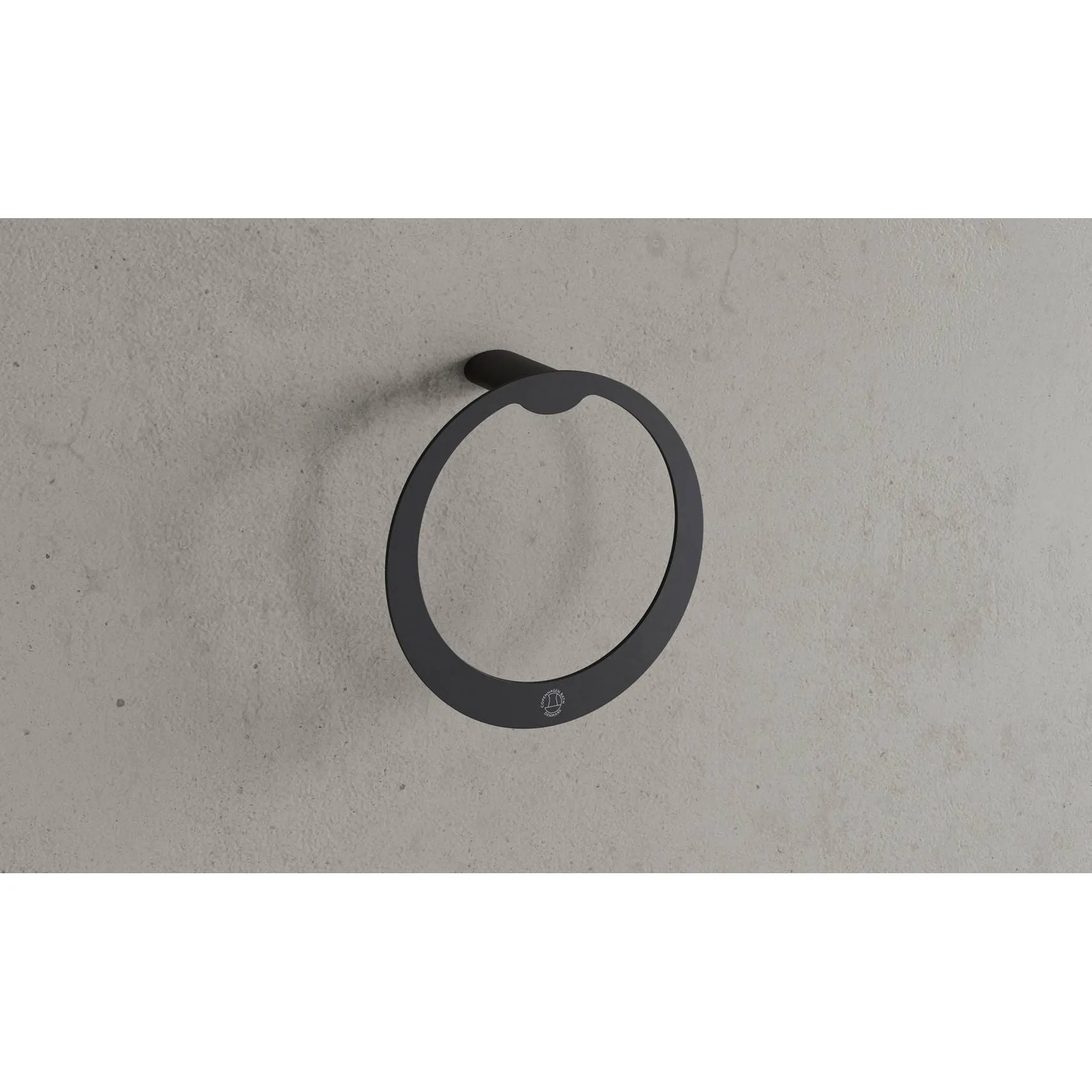 Copenhagen Bath Cb 200 Towel Ring, Mat Black