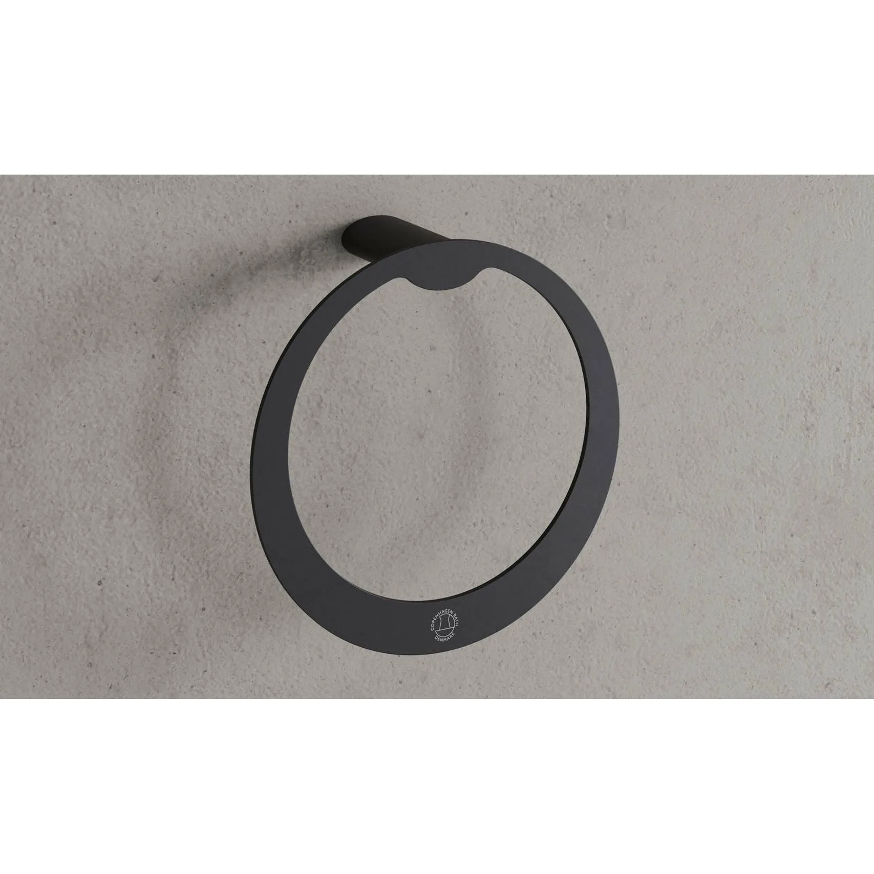 Copenhagen Bath Cb 200 Towel Ring, Mat Black