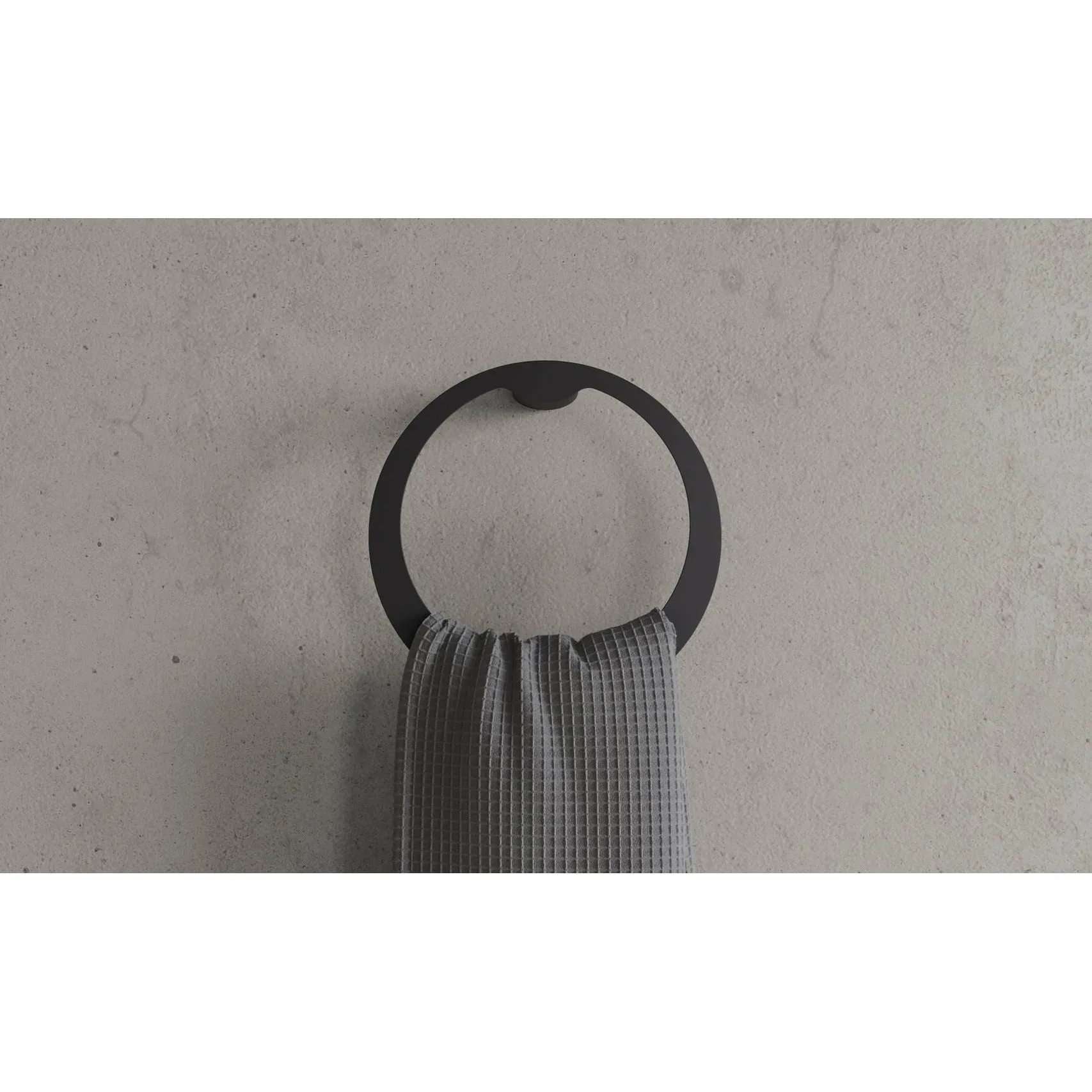 Copenhagen Bath Cb 200 Towel Ring, Mat Black