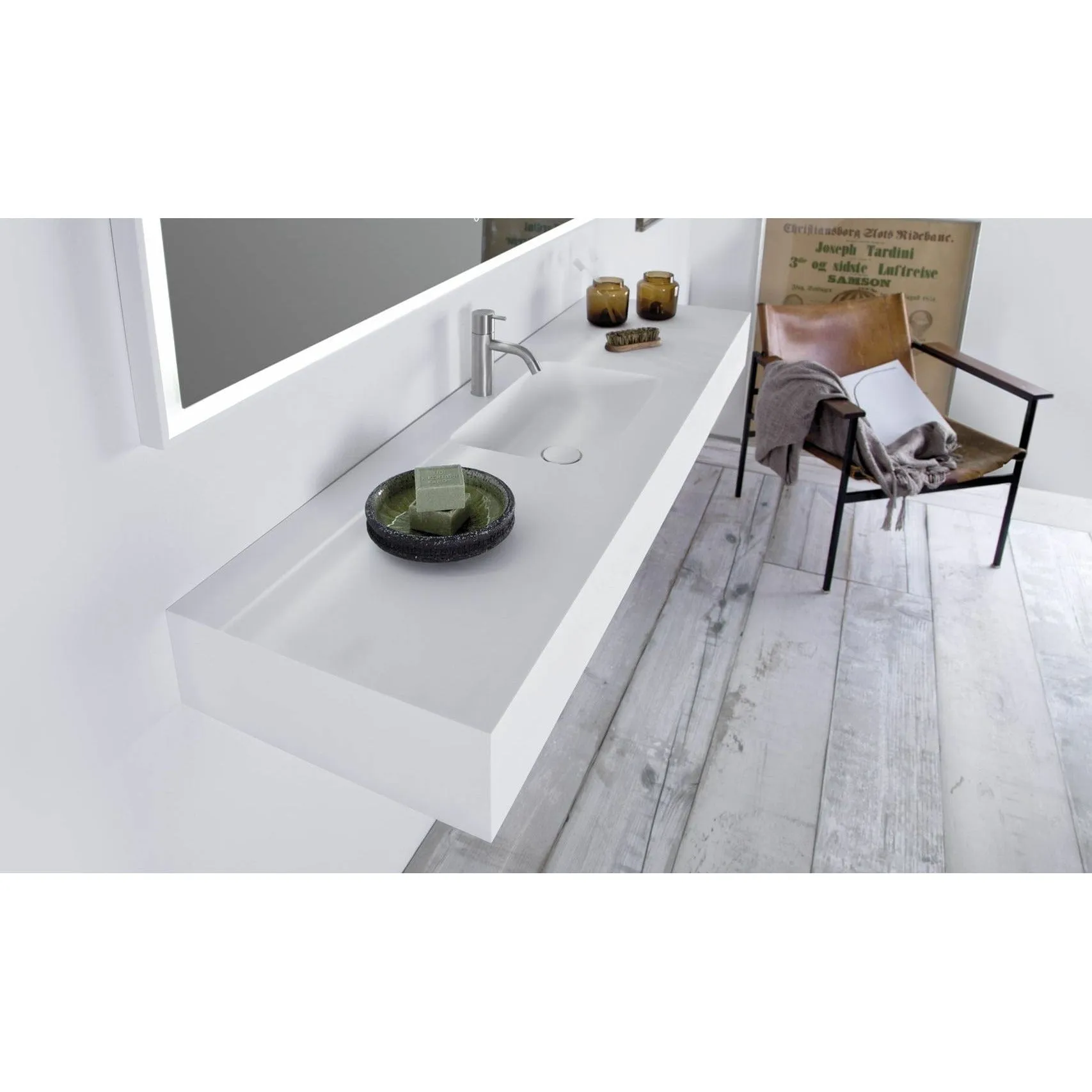 Copenhagen Bath Furesø Wash Basin, L140 Cm