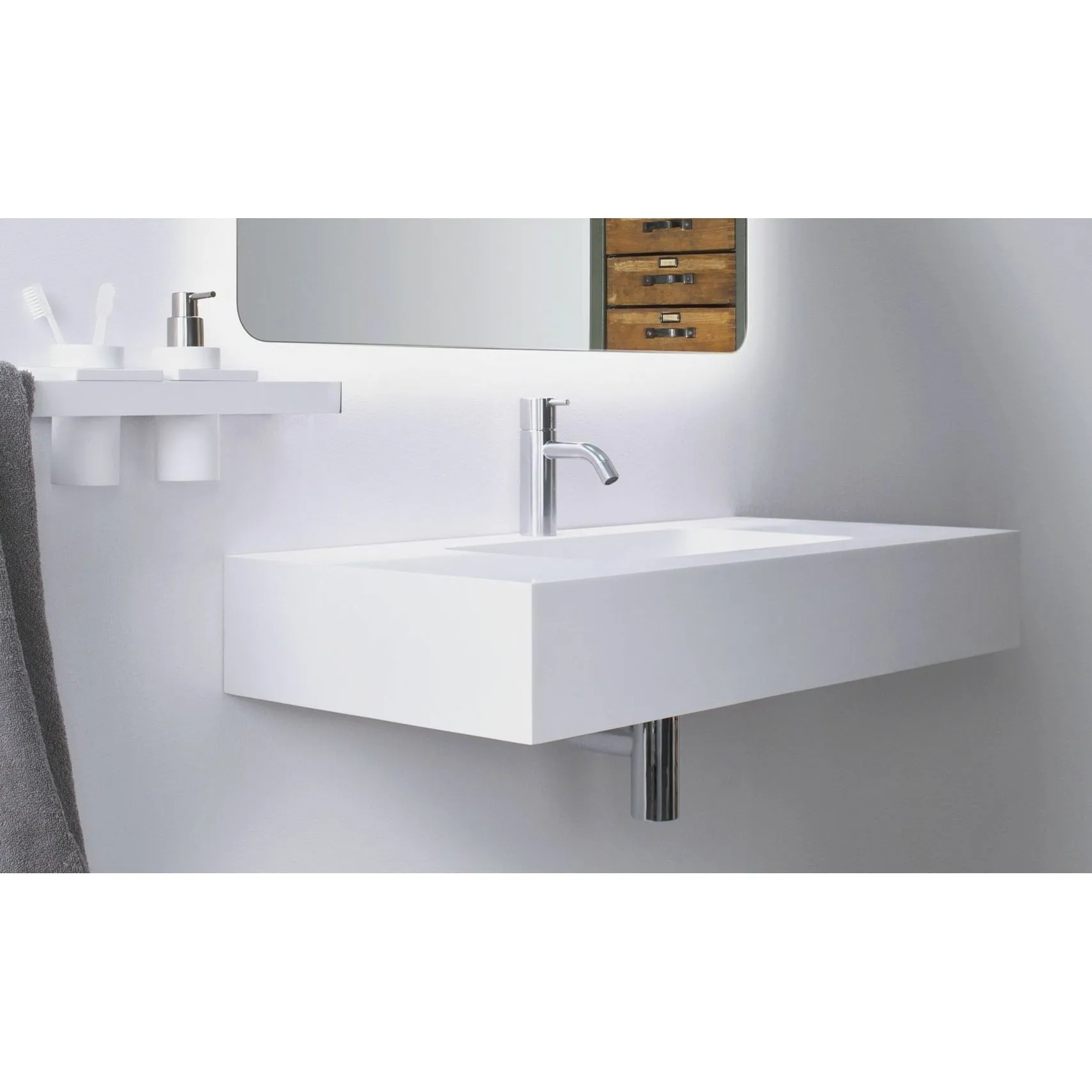 Copenhagen Bath Furesø Wash Basin, L80 Cm