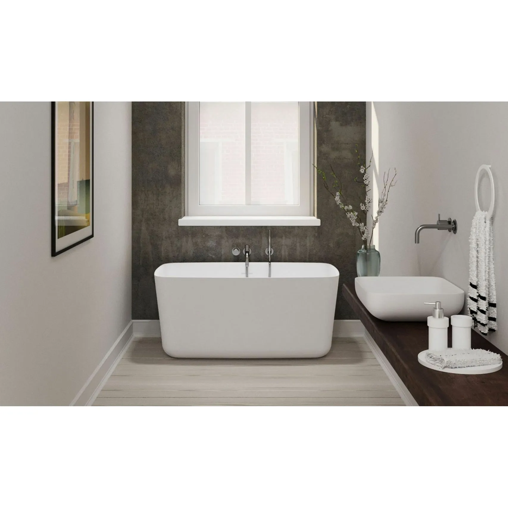 Copenhagen Bath Hornbæk Bathtub, L118 Cm