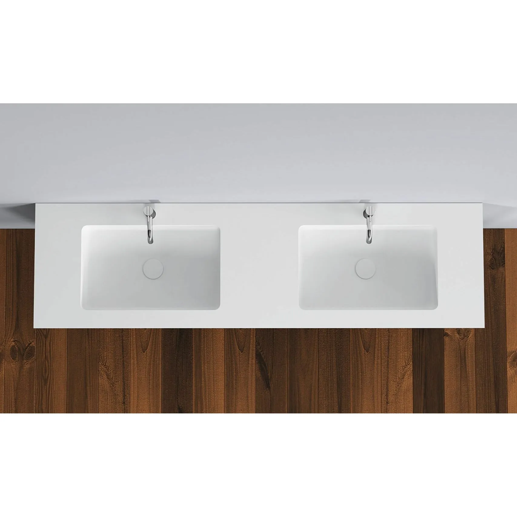 Copenhagen Bath Romsø Double Wash Basin, L160 Cm