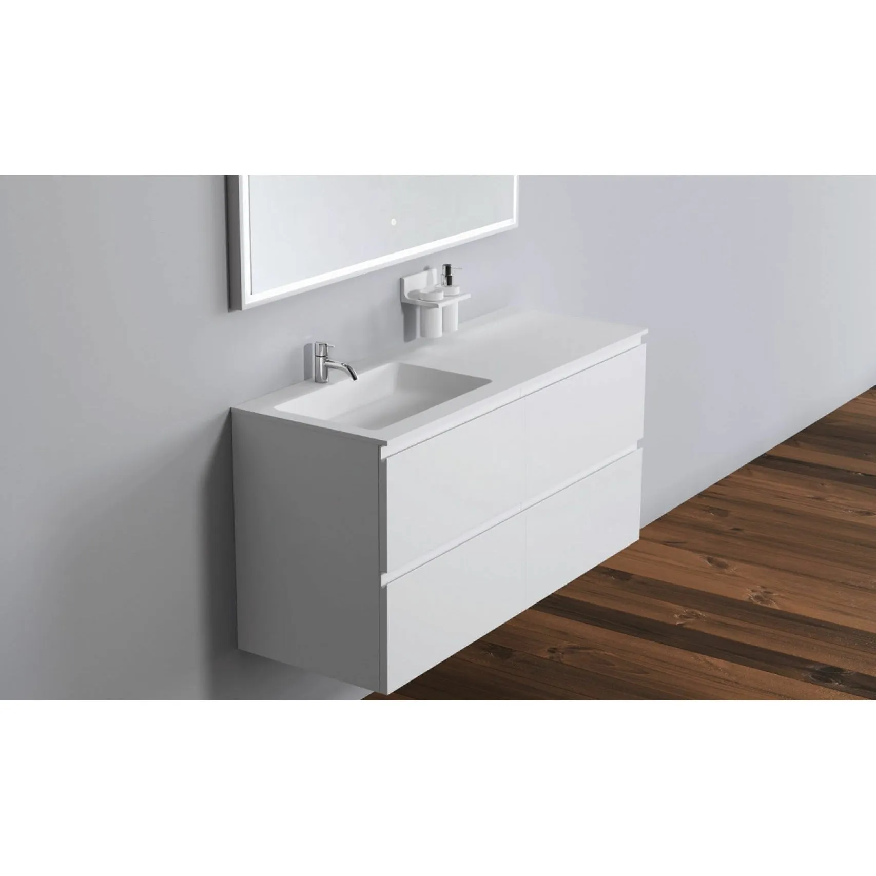 Copenhagen Bath Romsø Left Wash Basin, L120 Cm