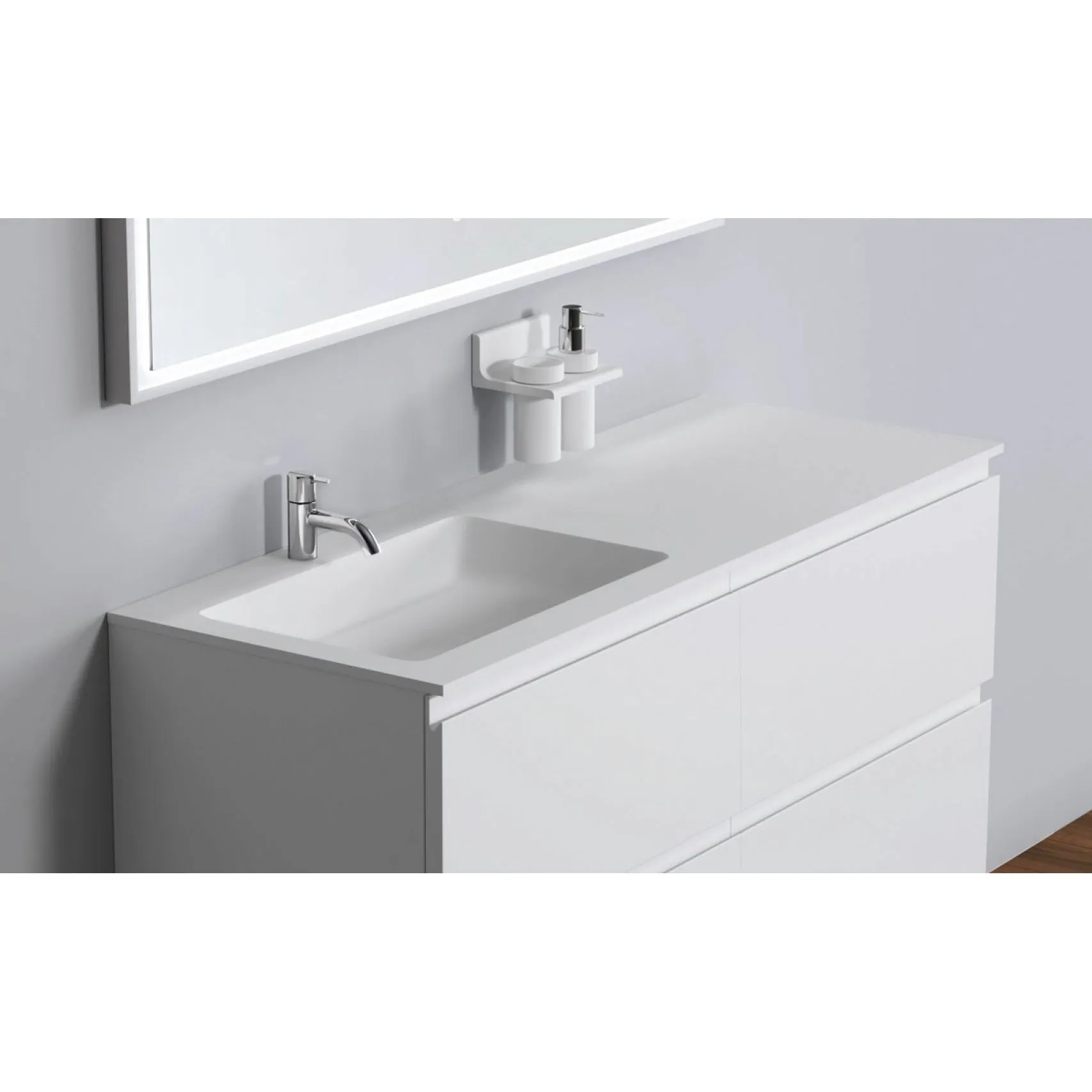 Copenhagen Bath Romsø Left Wash Basin, L120 Cm