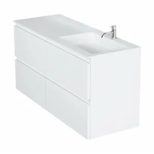 Copenhagen Bath Romsø Right Wash Basin, L120 Cm