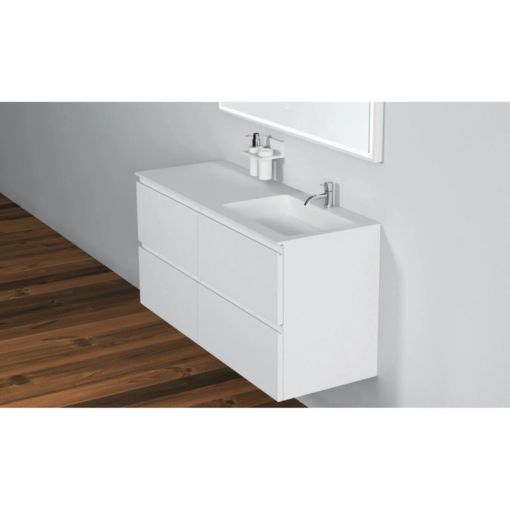 Copenhagen Bath Romsø Right Wash Basin, L120 Cm