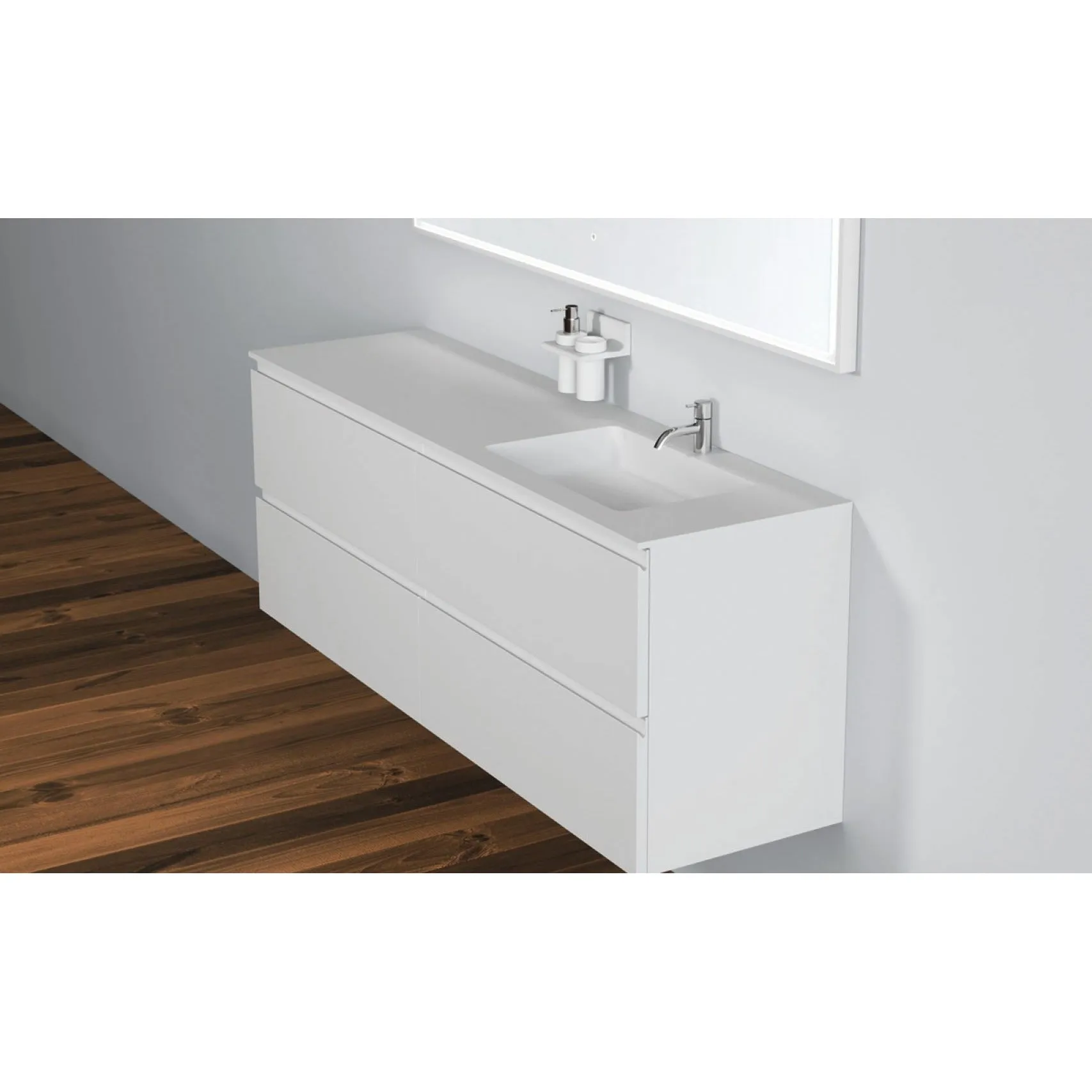 Copenhagen Bath Romsø Right Wash Basin, L160 Cm