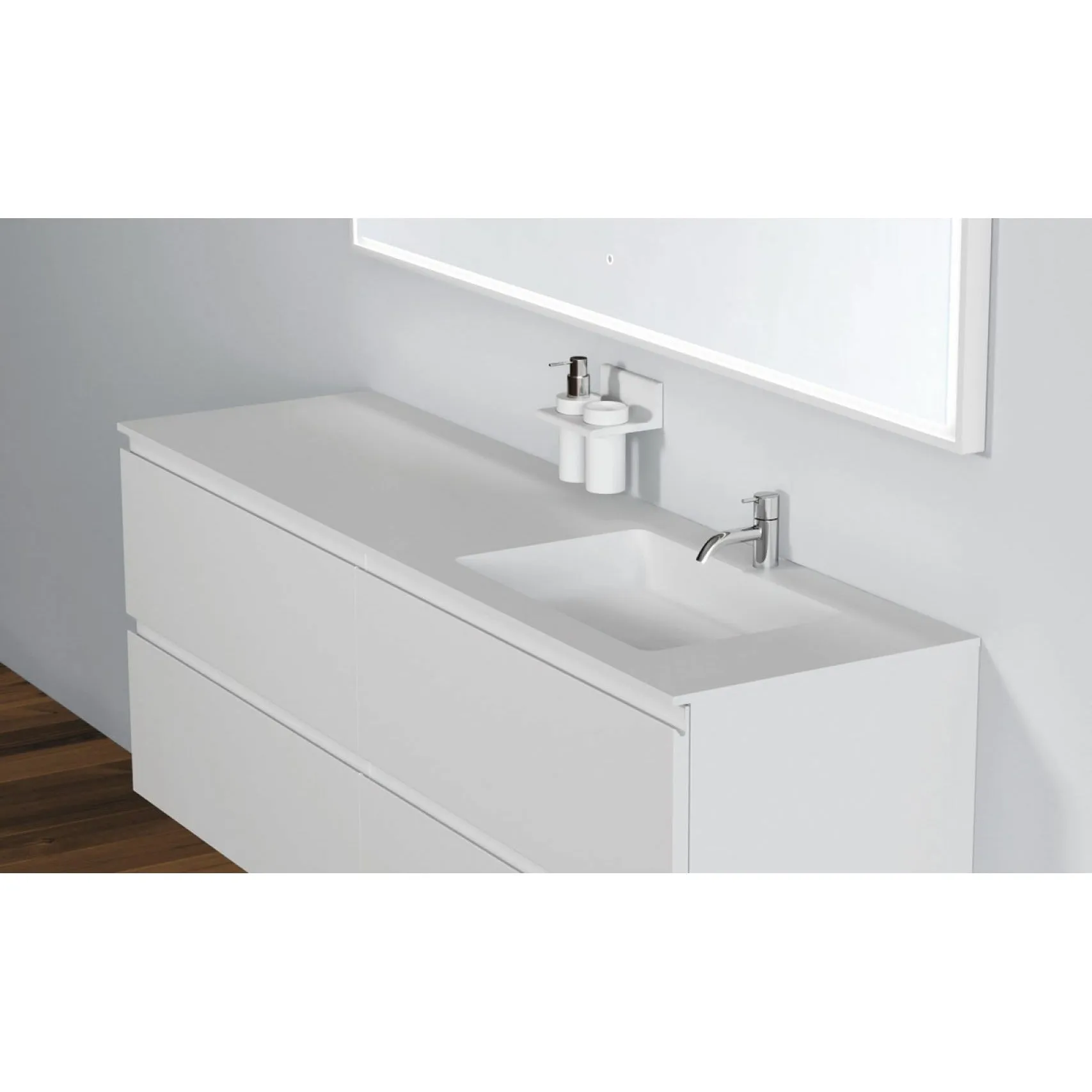 Copenhagen Bath Romsø Right Wash Basin, L160 Cm