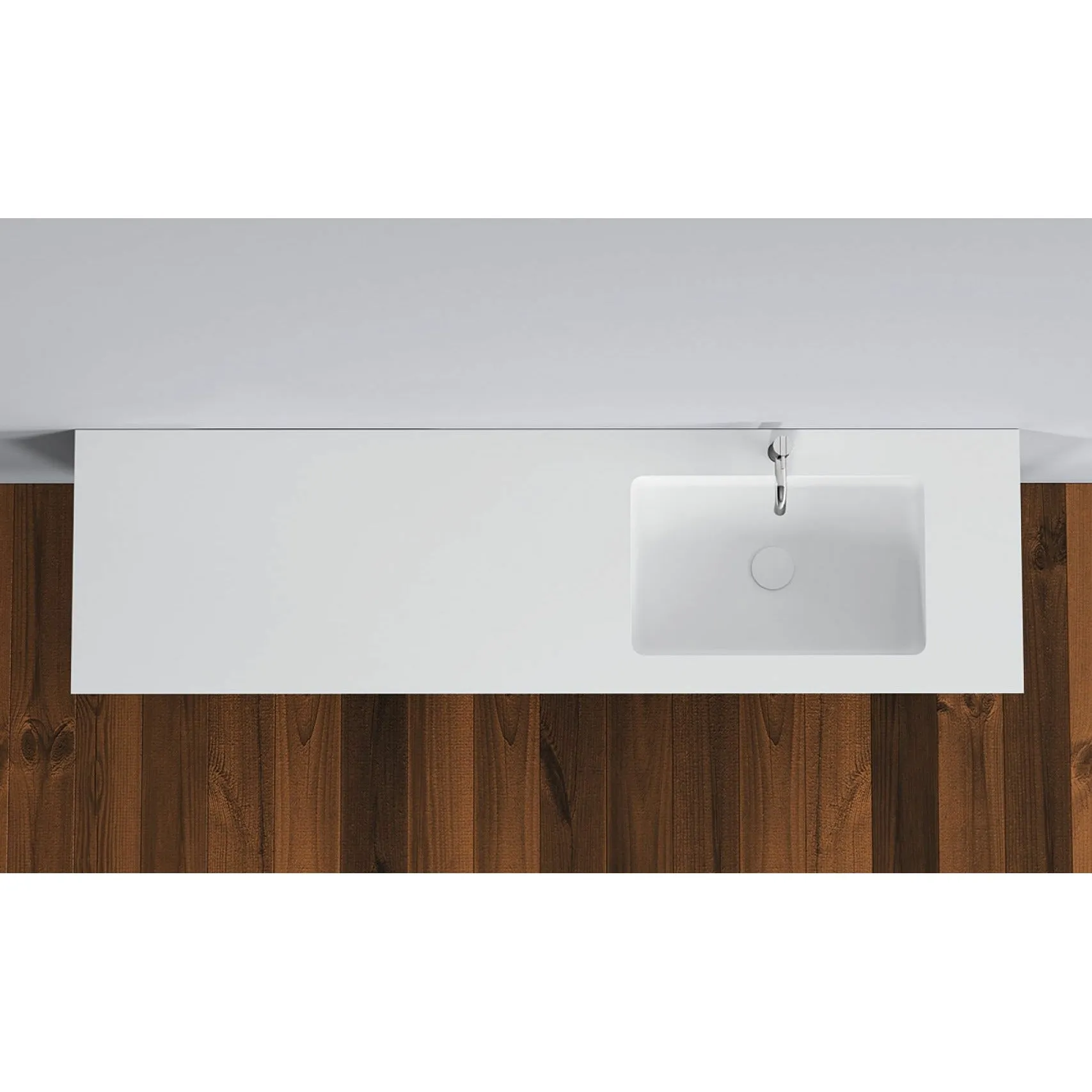Copenhagen Bath Romsø Right Wash Basin, L160 Cm