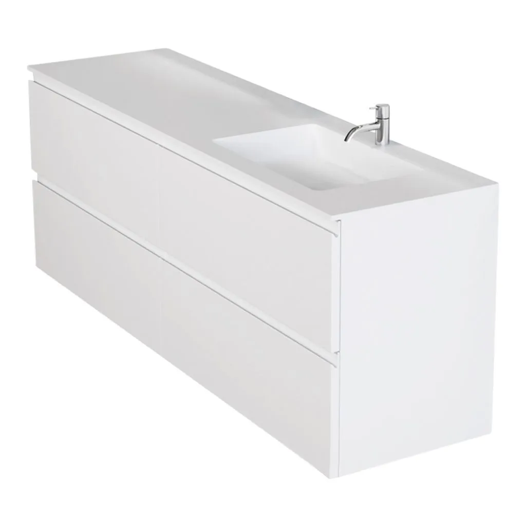 Copenhagen Bath Romsø Right Wash Basin, L160 Cm