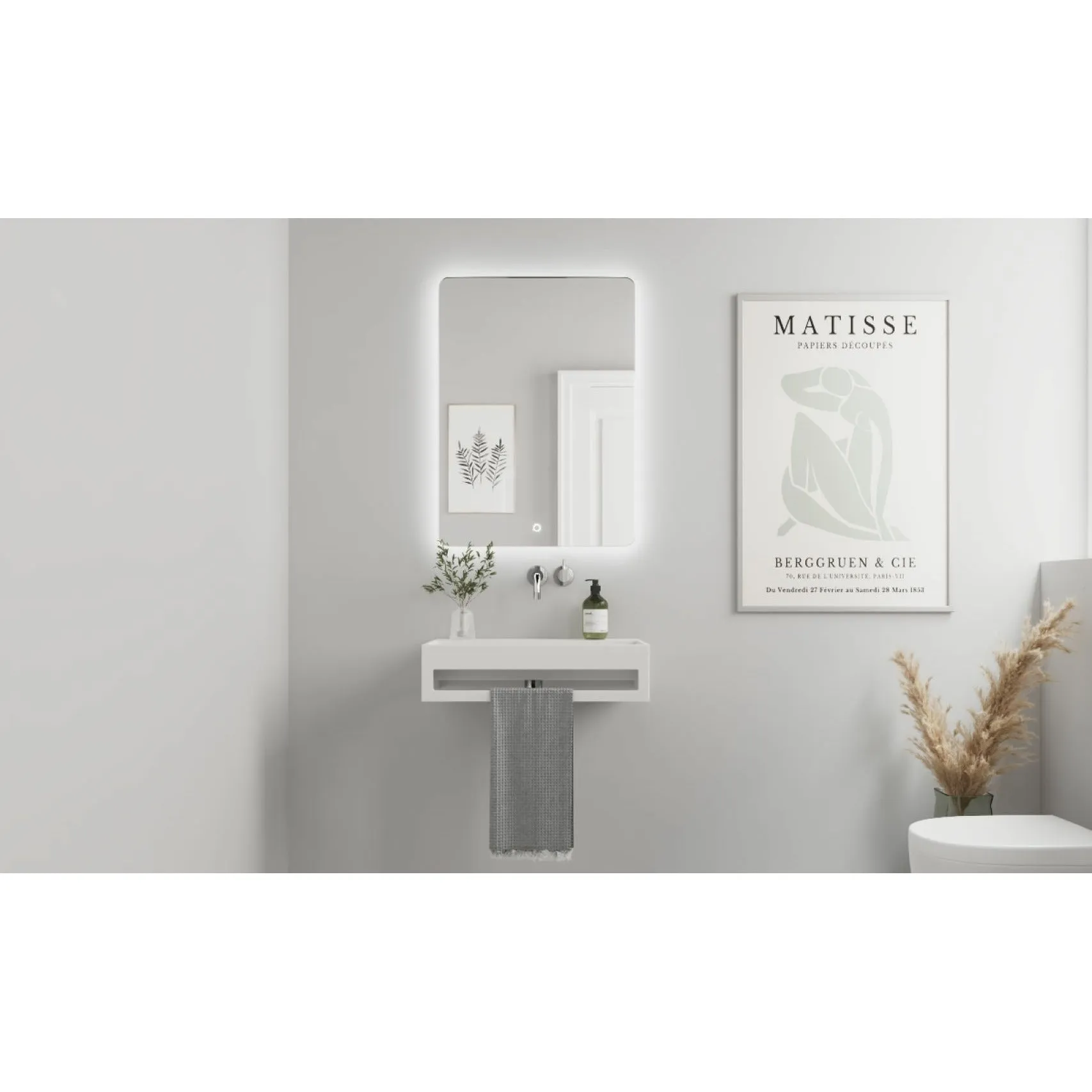 Copenhagen Bath Sandfjord Center Wash Basin, L60 Cm