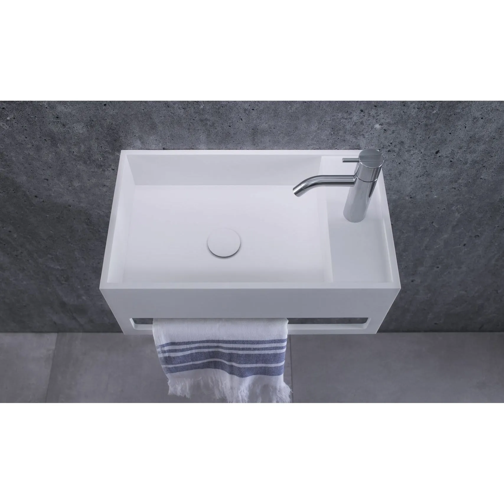 Copenhagen Bath Sandfjord Left Wash Basin, L50 Cm