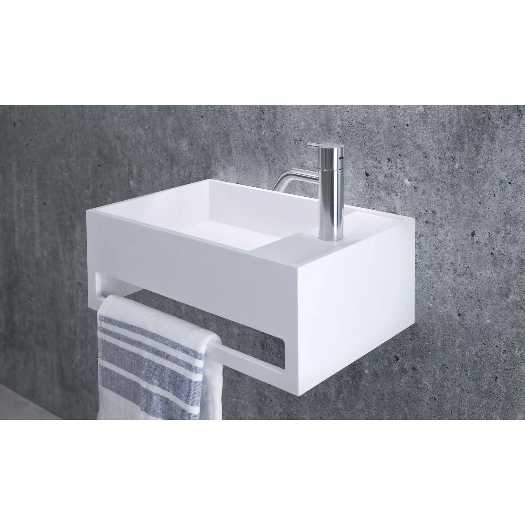 Copenhagen Bath Sandfjord Left Wash Basin, L50 Cm