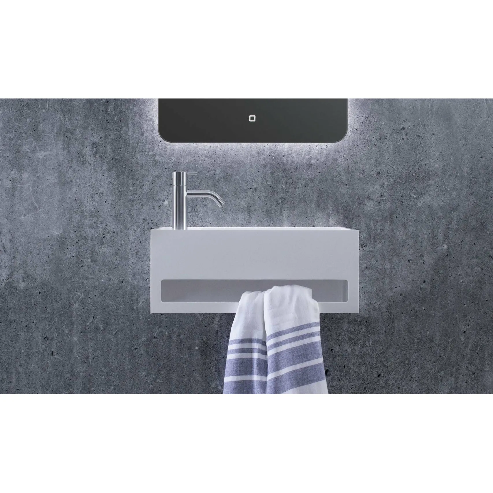 Copenhagen Bath Sandfjord Right Wash Basin, L50 Cm
