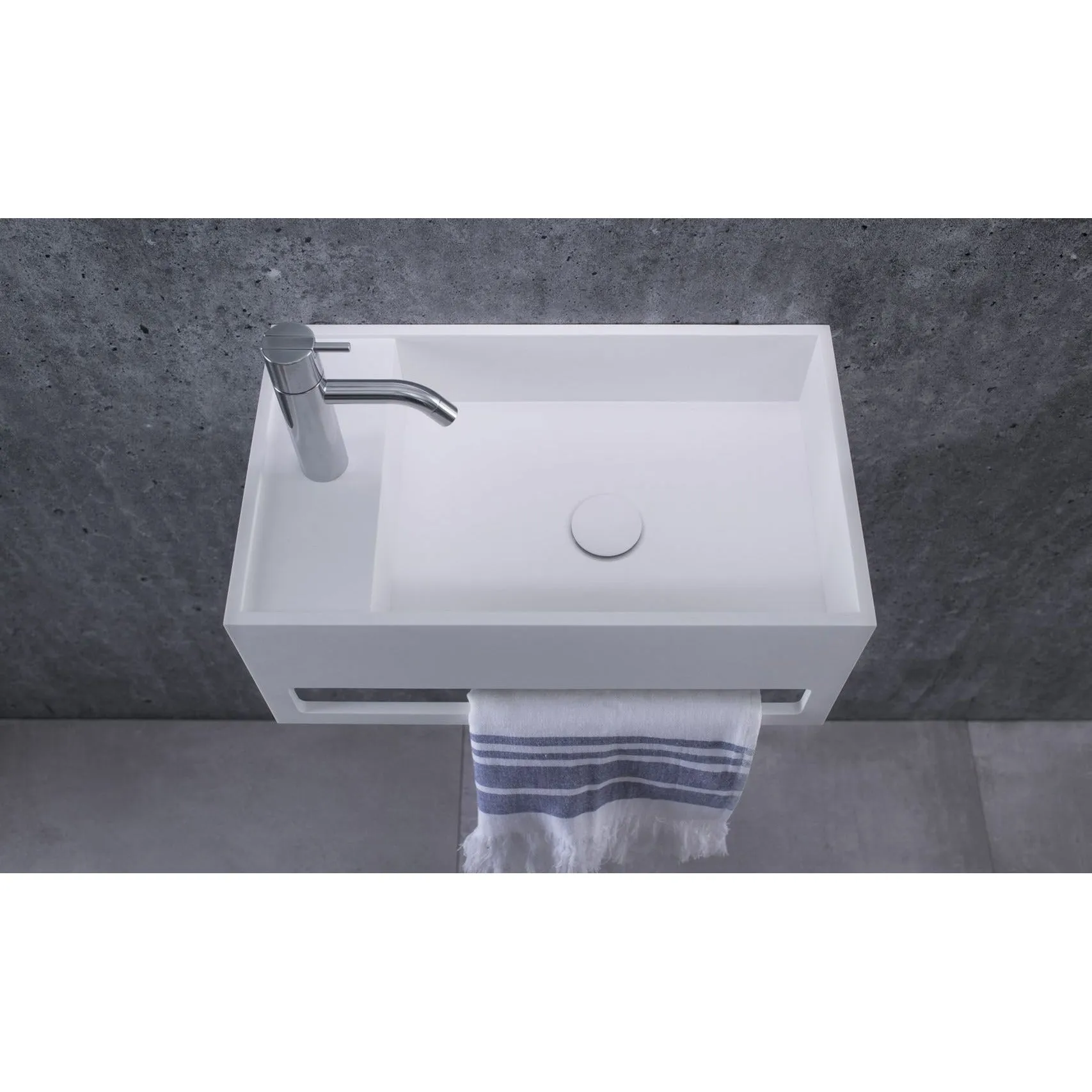 Copenhagen Bath Sandfjord Right Wash Basin, L50 Cm