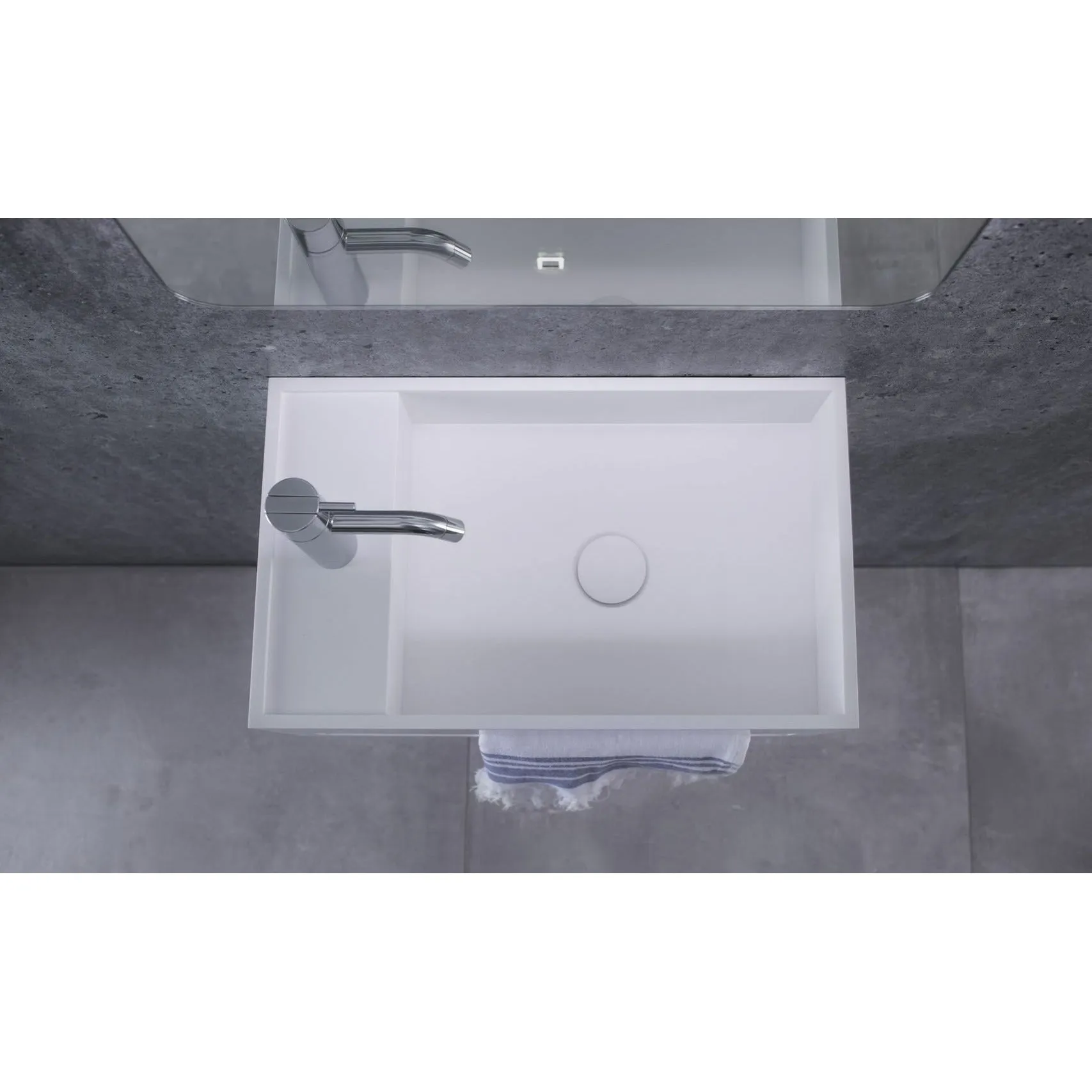 Copenhagen Bath Sandfjord Right Wash Basin, L50 Cm