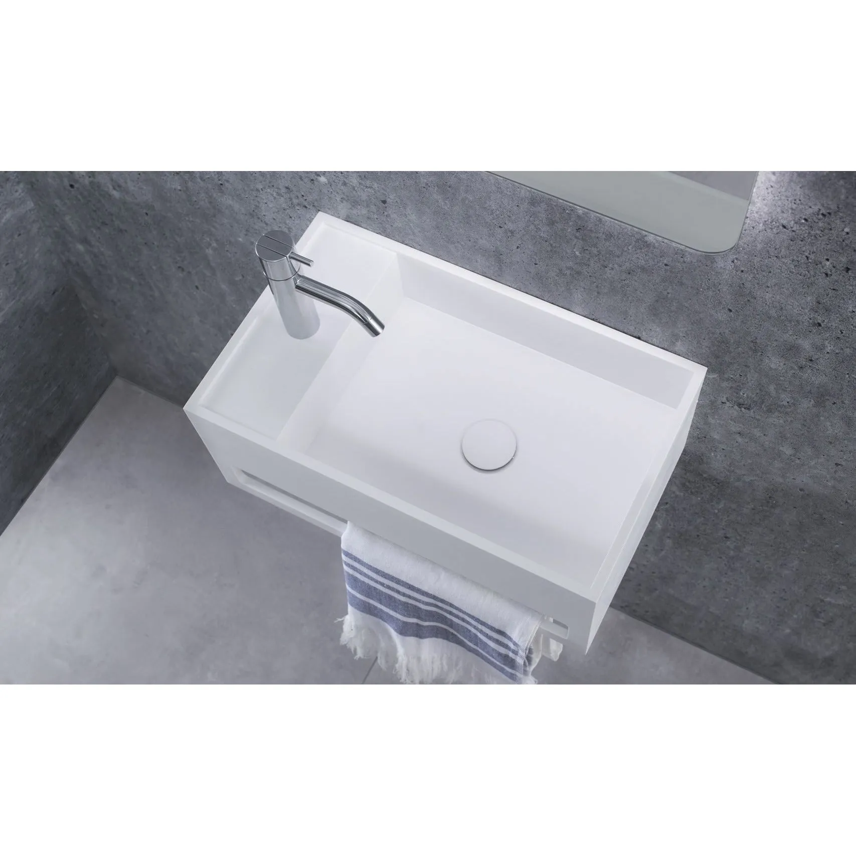 Copenhagen Bath Sandfjord Right Wash Basin, L50 Cm