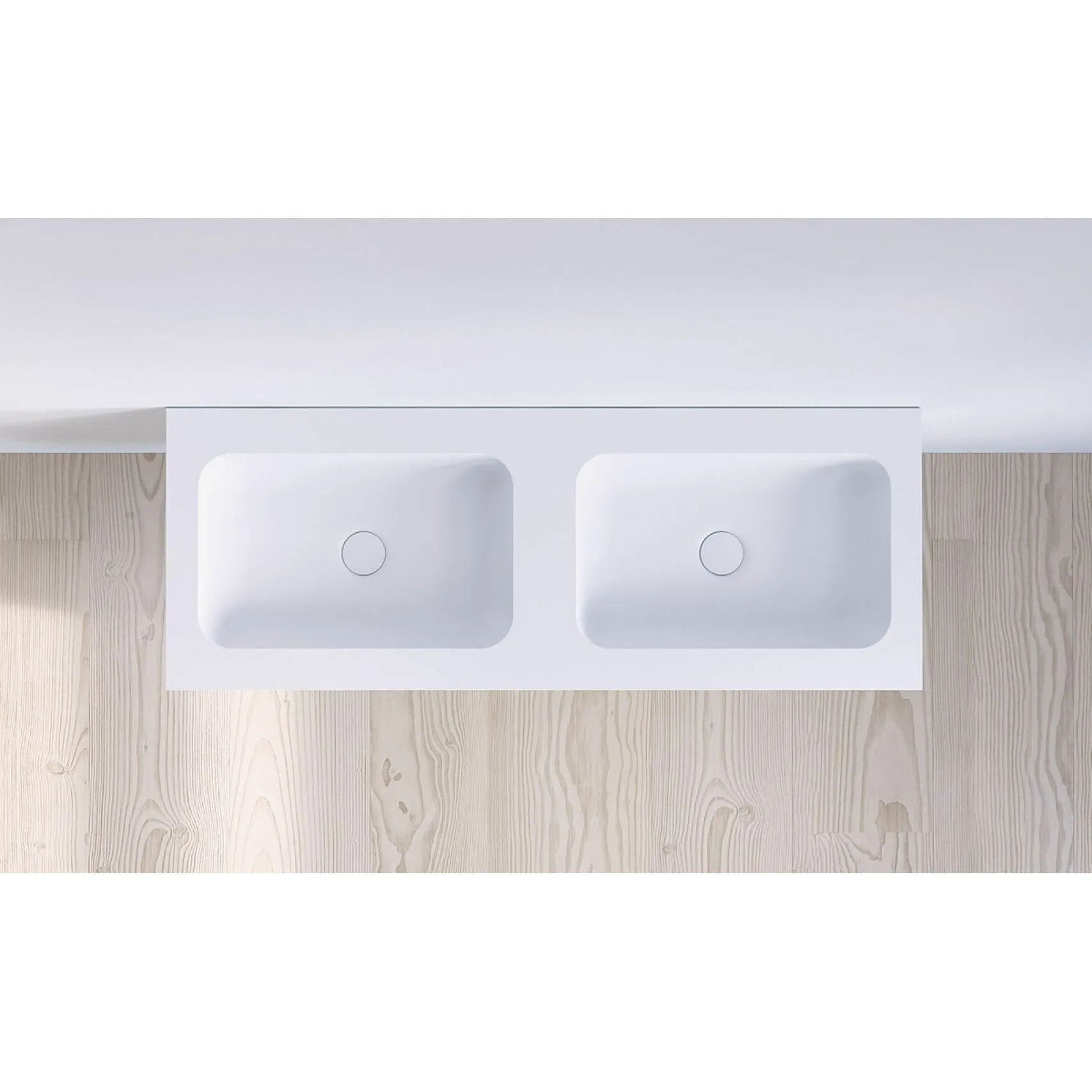 Copenhagen Bath Sq2 Double Wash Basin, L120 Cm