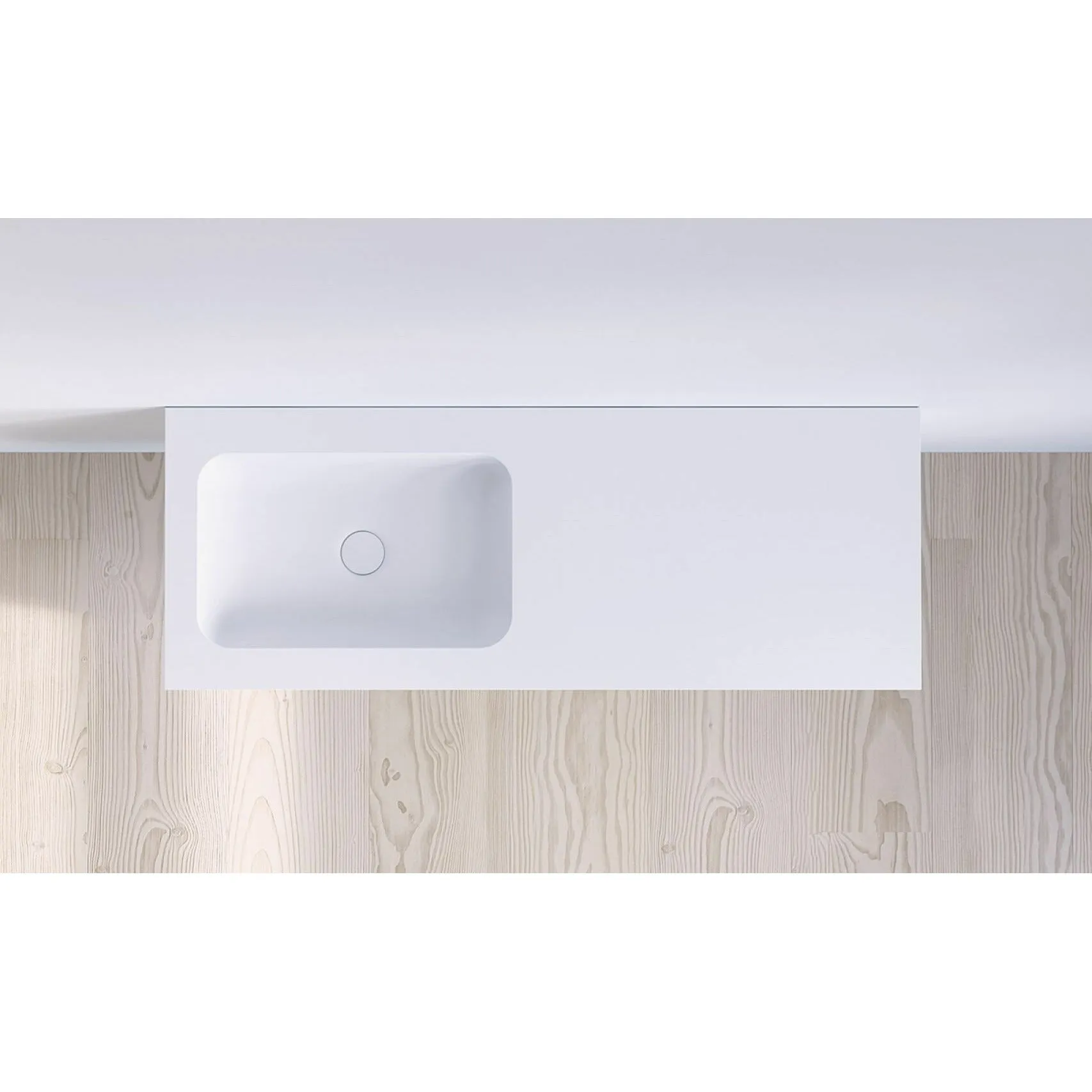 Copenhagen Bath Sq2 Left Wash Basin, L120 Cm