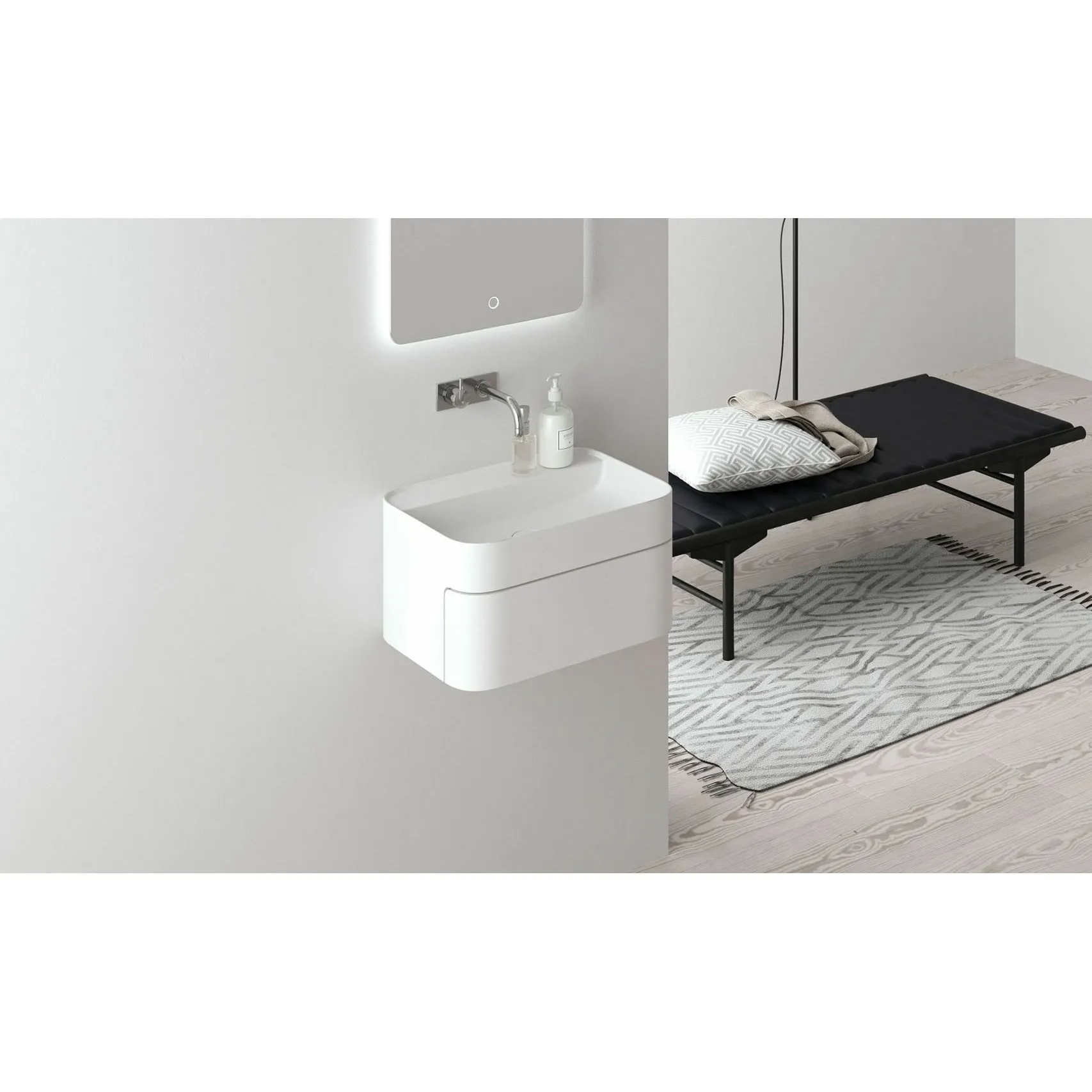 Copenhagen Bath Yuno Ca Wash Basin, L55 Cm