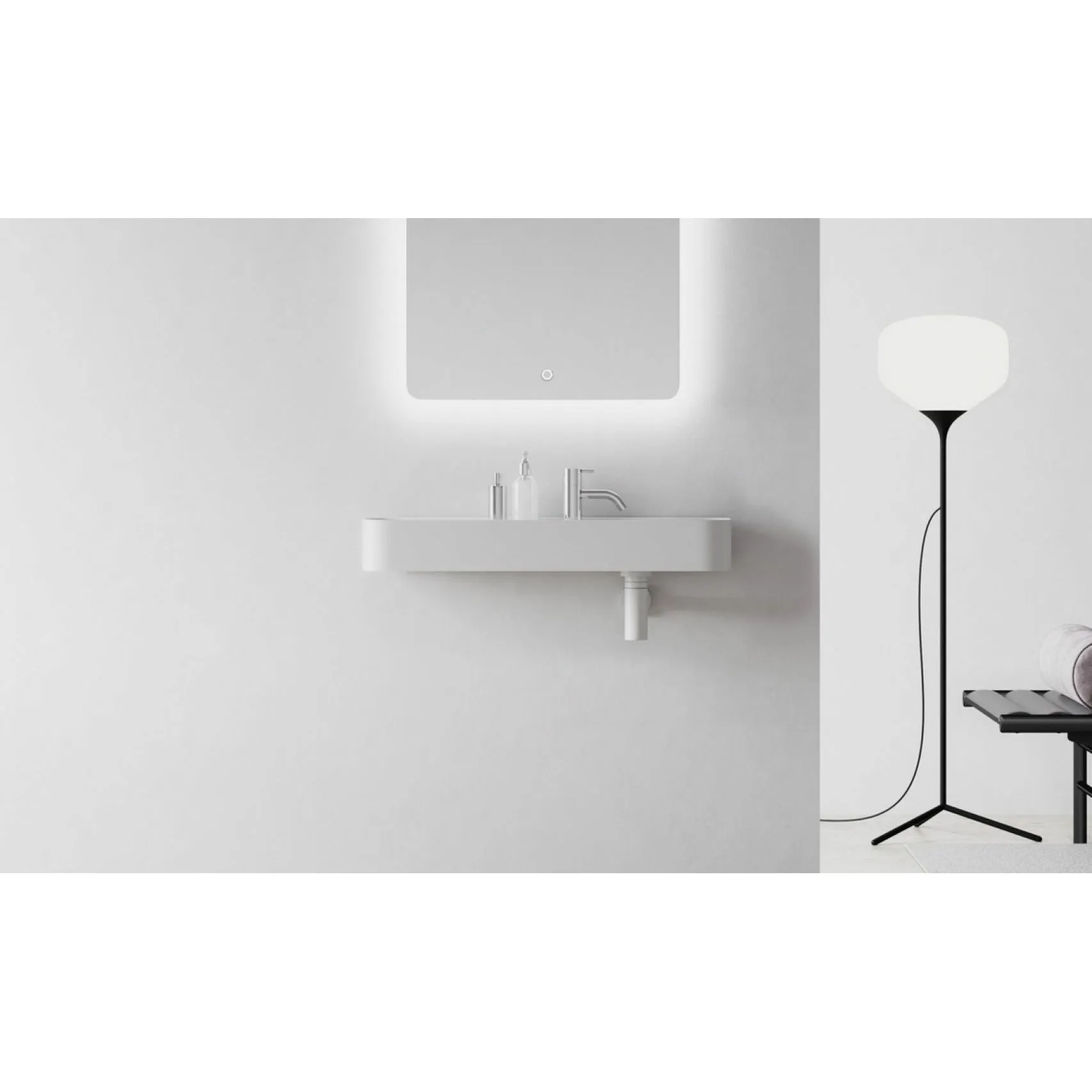 Copenhagen Bath Yuno Lr Wash Basin, L80 Cm