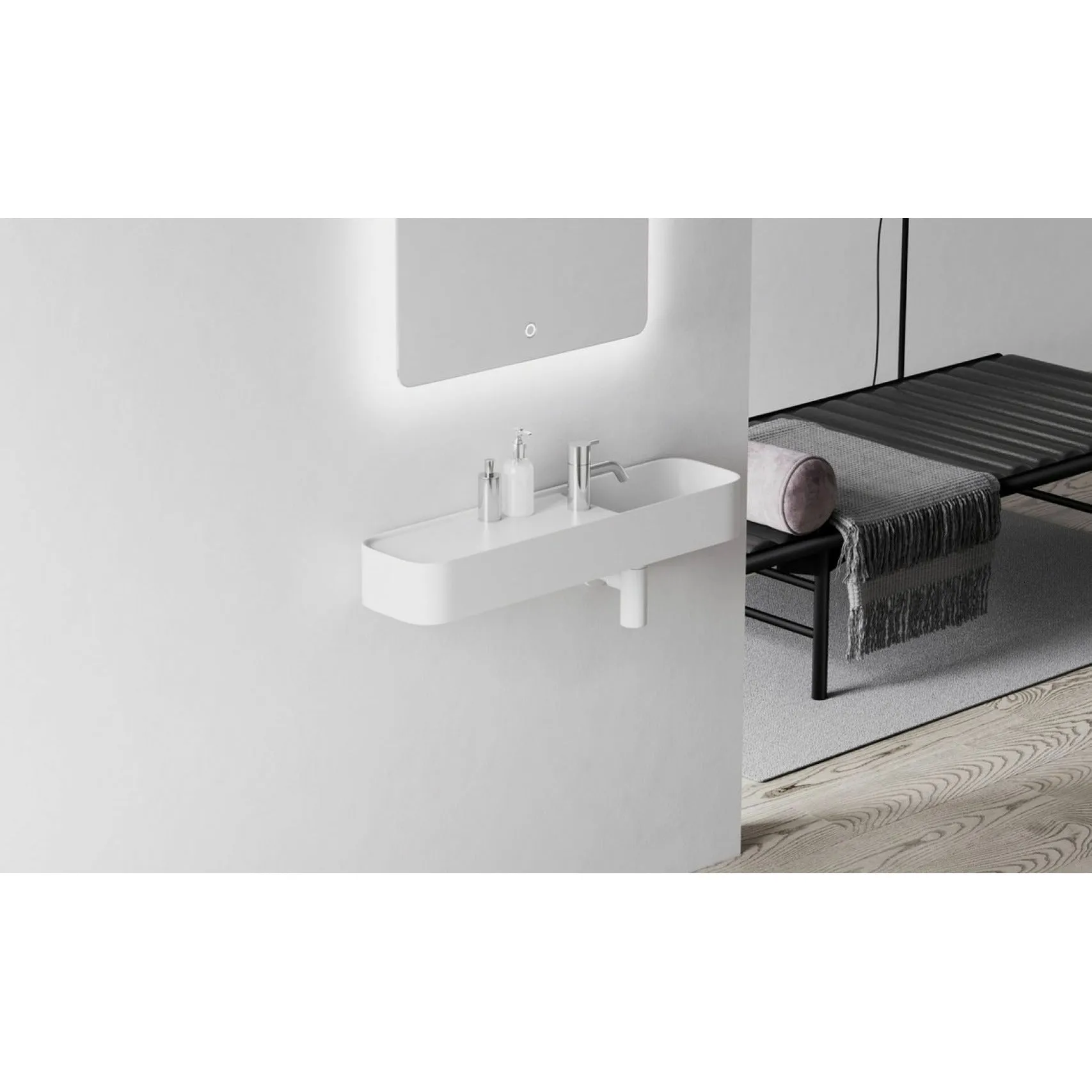 Copenhagen Bath Yuno Lr Wash Basin, L80 Cm