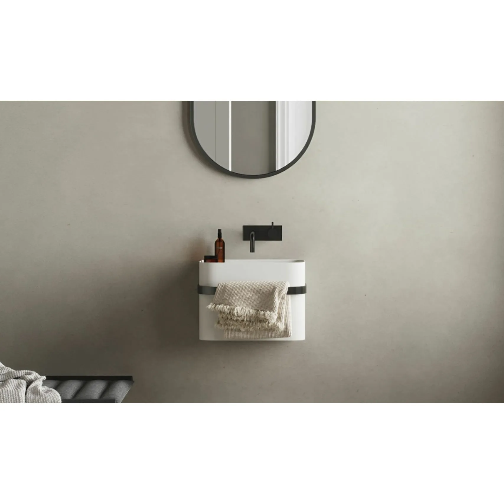 Copenhagen Bath Yuno Rail Wash Basin, L41 Cm