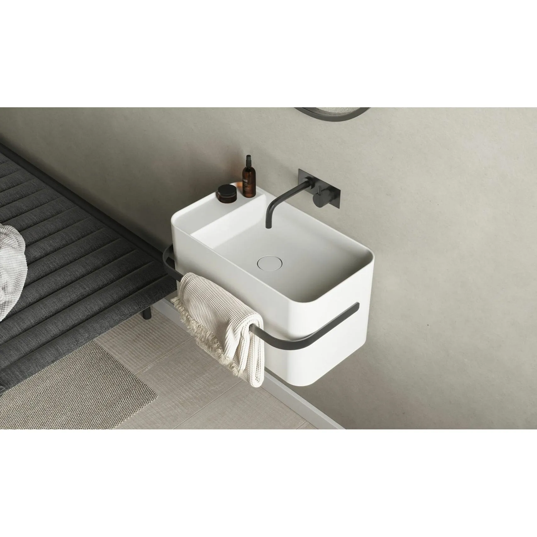 Copenhagen Bath Yuno Rail Wash Basin, L55 Cm