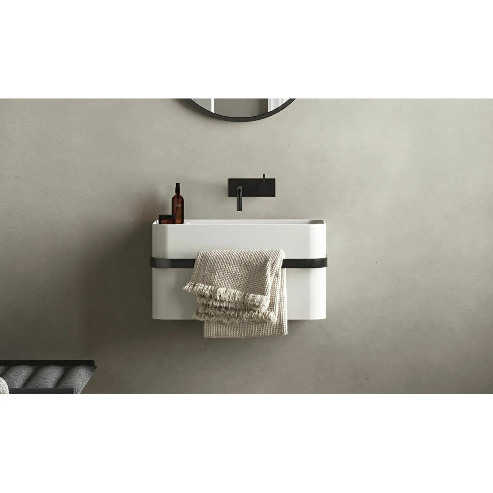 Copenhagen Bath Yuno Rail Wash Basin, L55 Cm