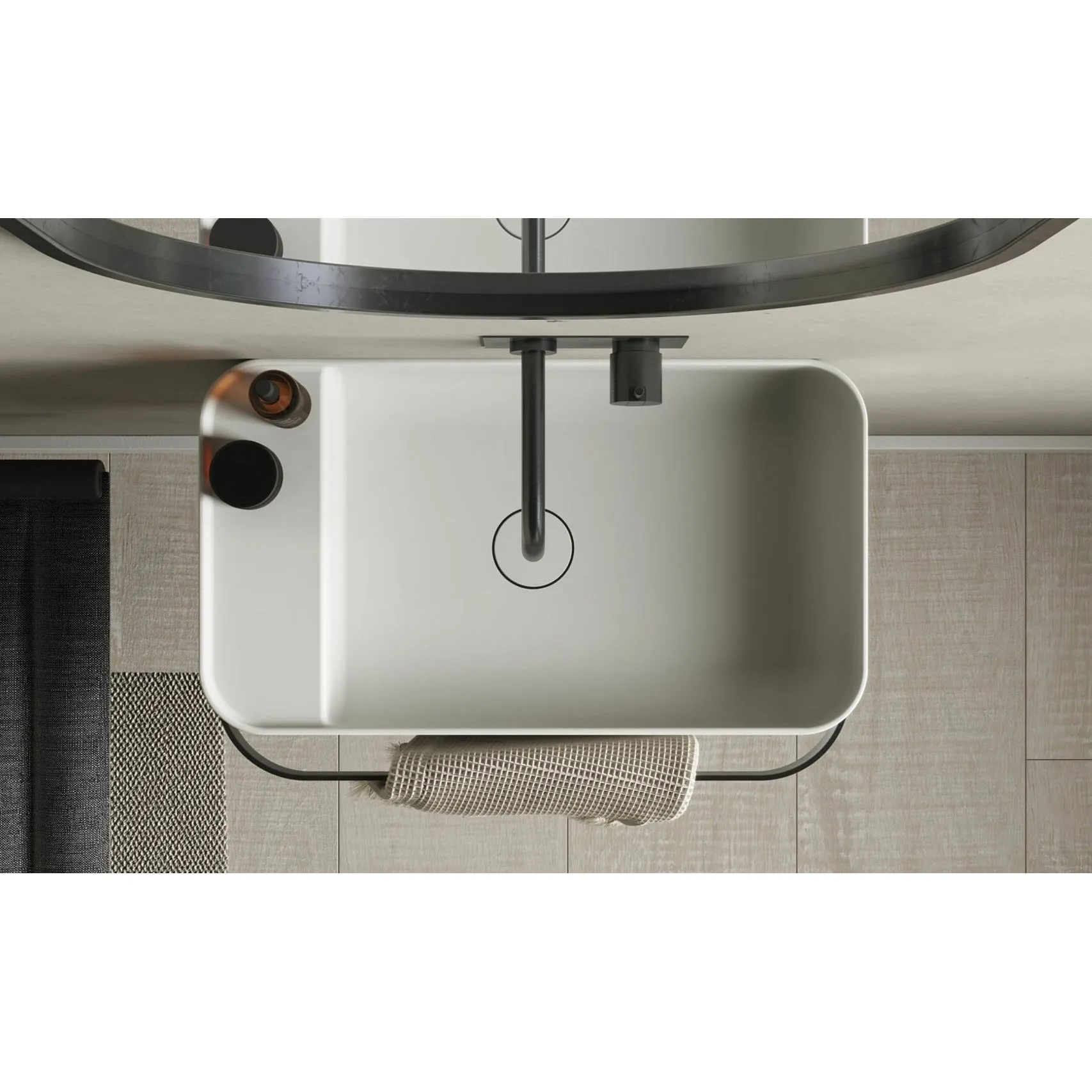Copenhagen Bath Yuno Rail Wash Basin, L55 Cm
