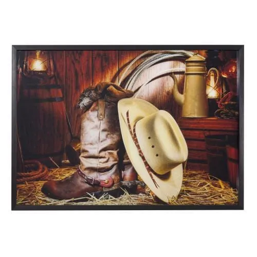 Country Paradise Glass Artwork
