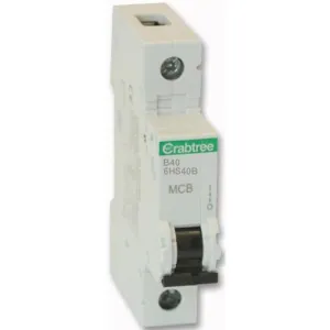Crabtree 6HS40B 40A SP Type B MCB