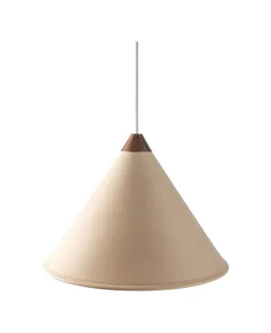 Cuero Namibia Pendant ø 35 Cm, Crude Nature/Copper With White Cable
