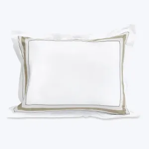 Dimora Duvet & Shams, White/Khaki