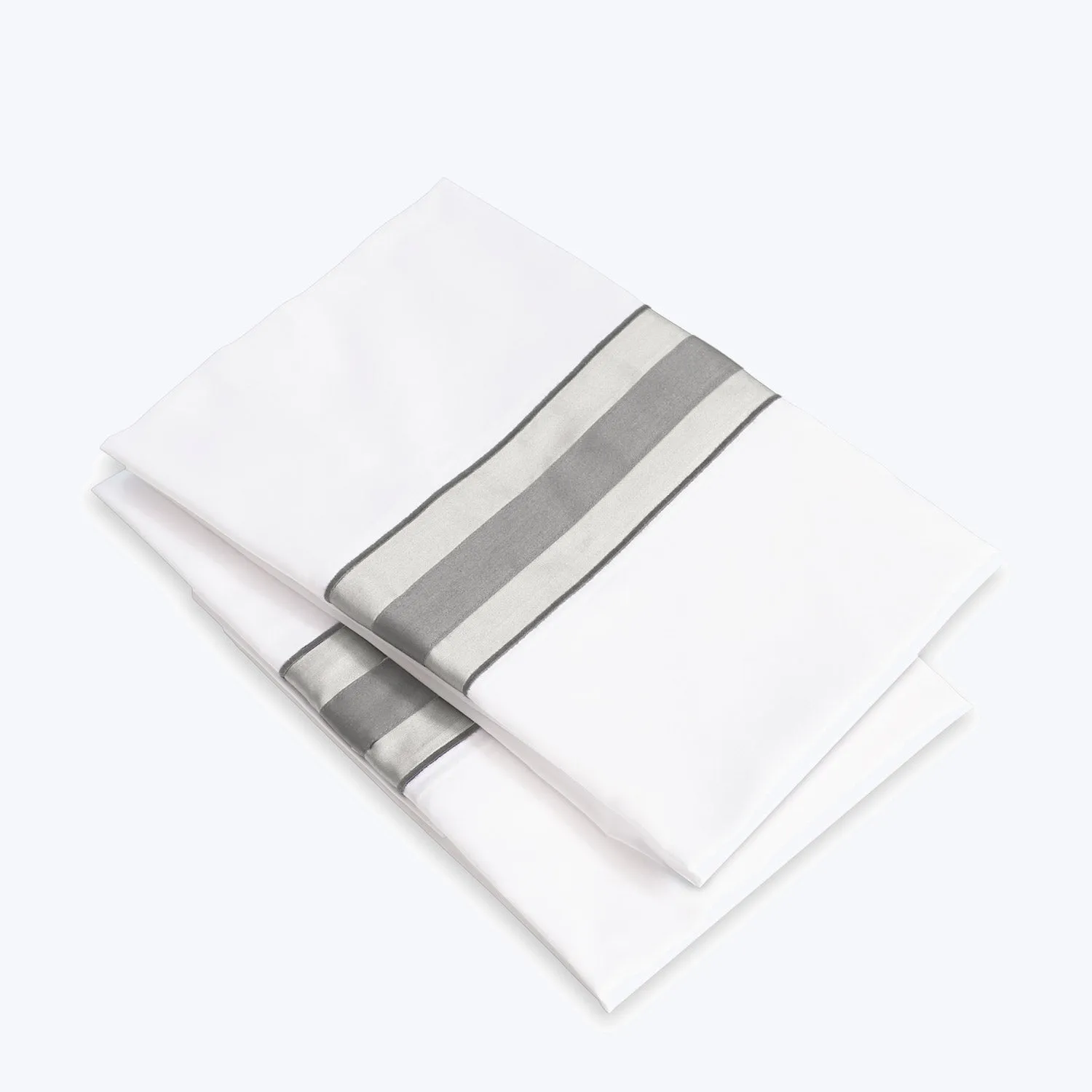 Dimora Sheets & Pillowcases, White/Silver Moon