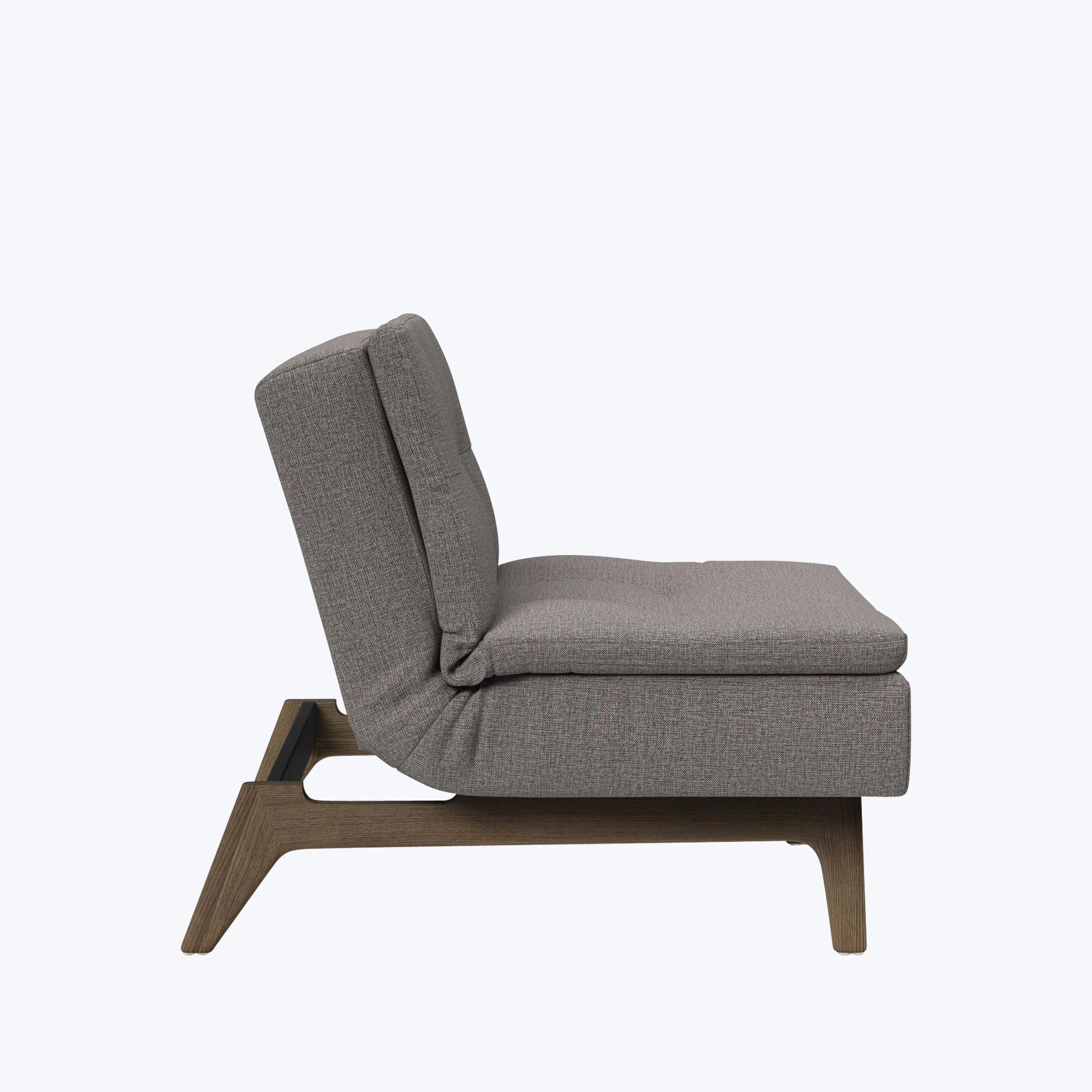 Dublexo Smoked Oak Armless Sleep Lounger