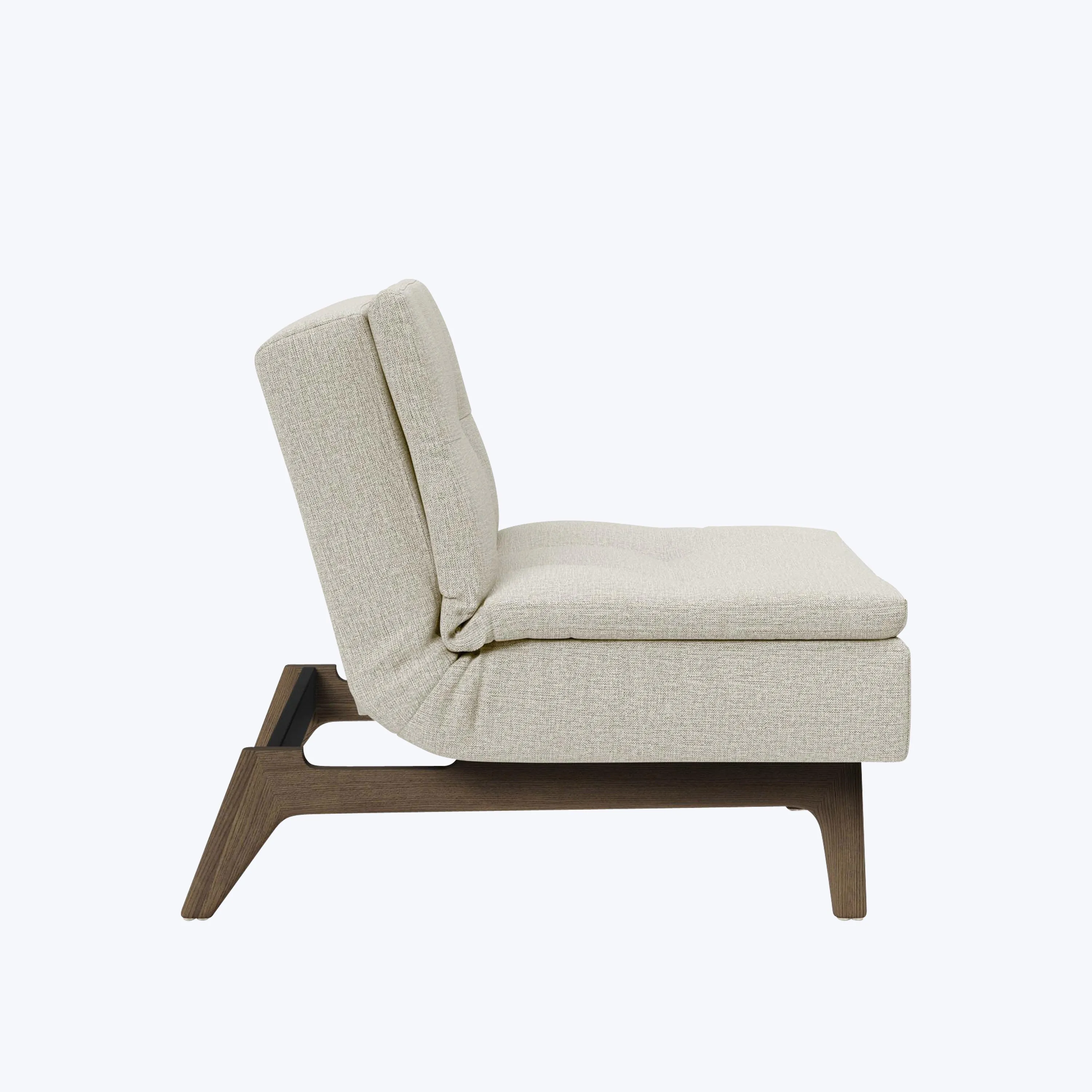 Dublexo Smoked Oak Armless Sleep Lounger
