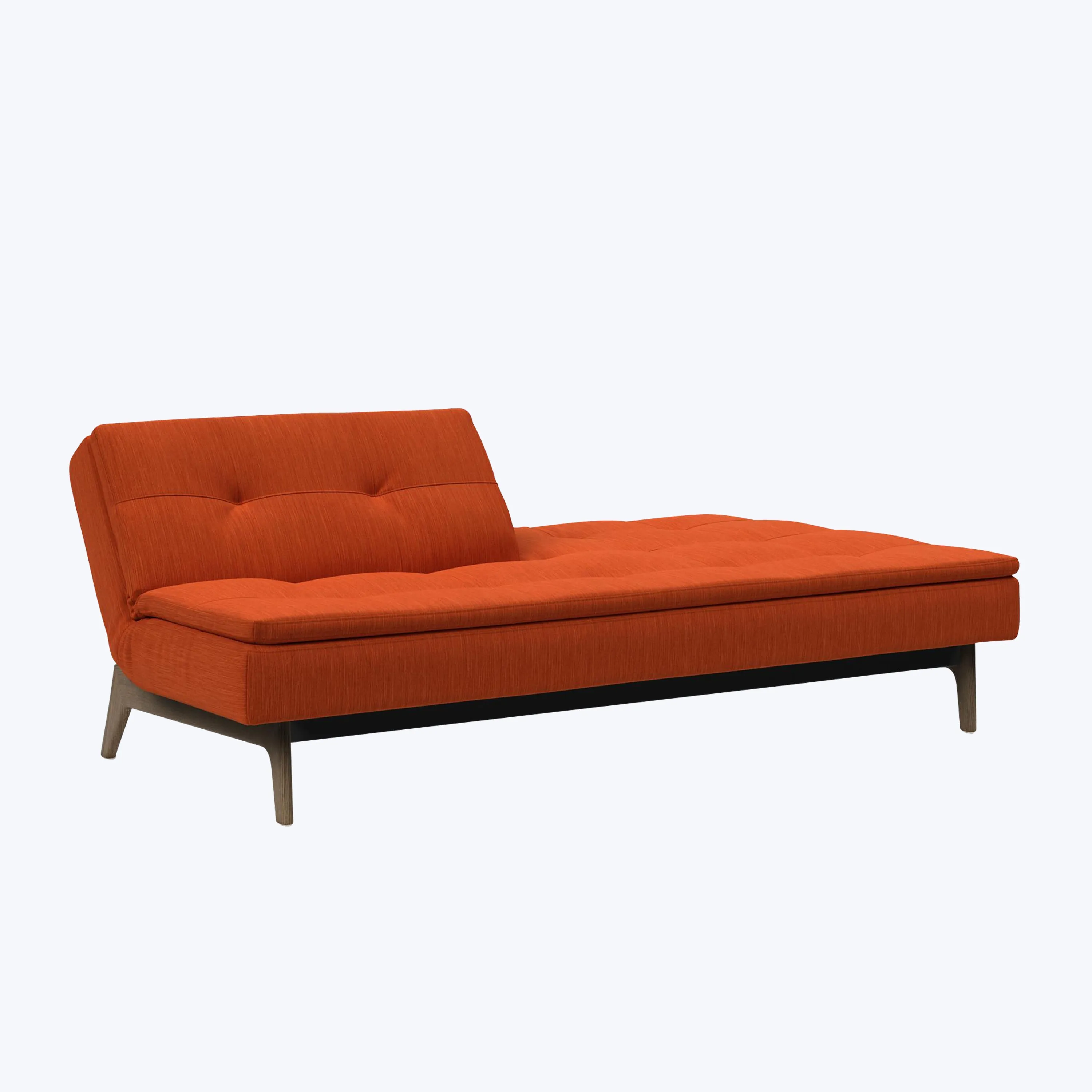 Dublexo Smoked Oak Armless Sleeper Sofa