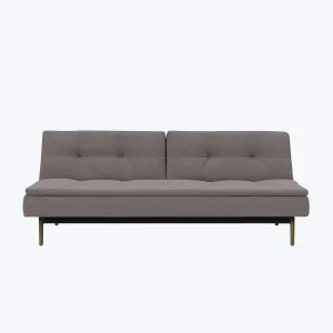 Dublexo Smoked Oak Armless Sleeper Sofa
