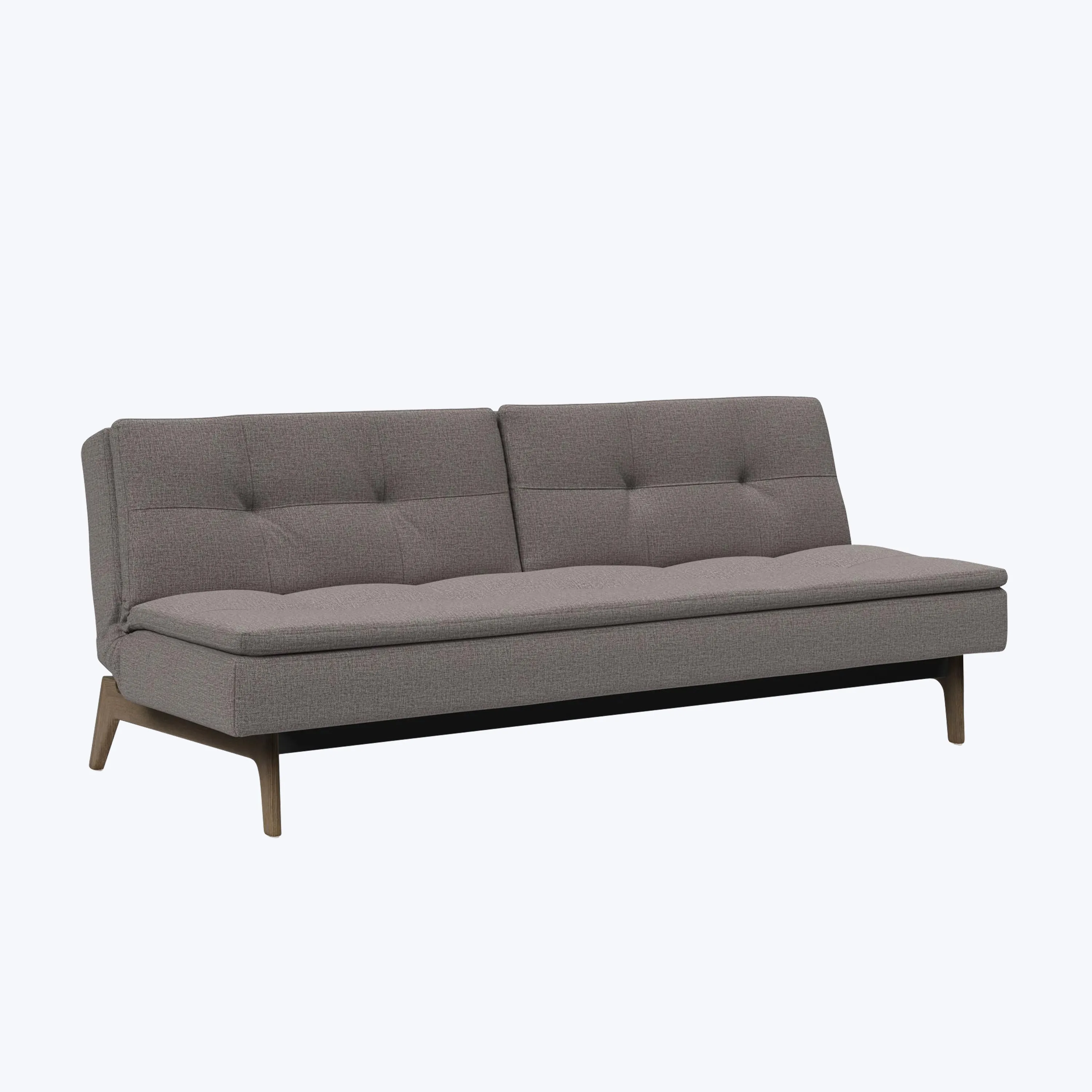 Dublexo Smoked Oak Armless Sleeper Sofa