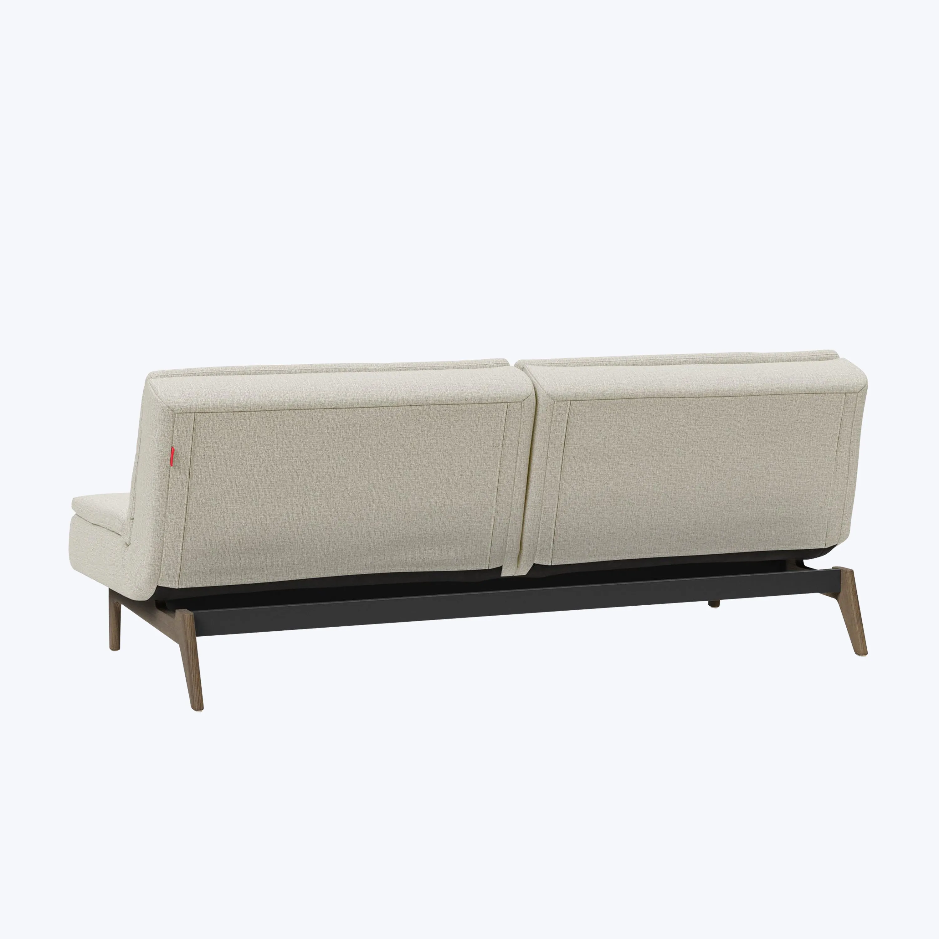 Dublexo Smoked Oak Armless Sleeper Sofa