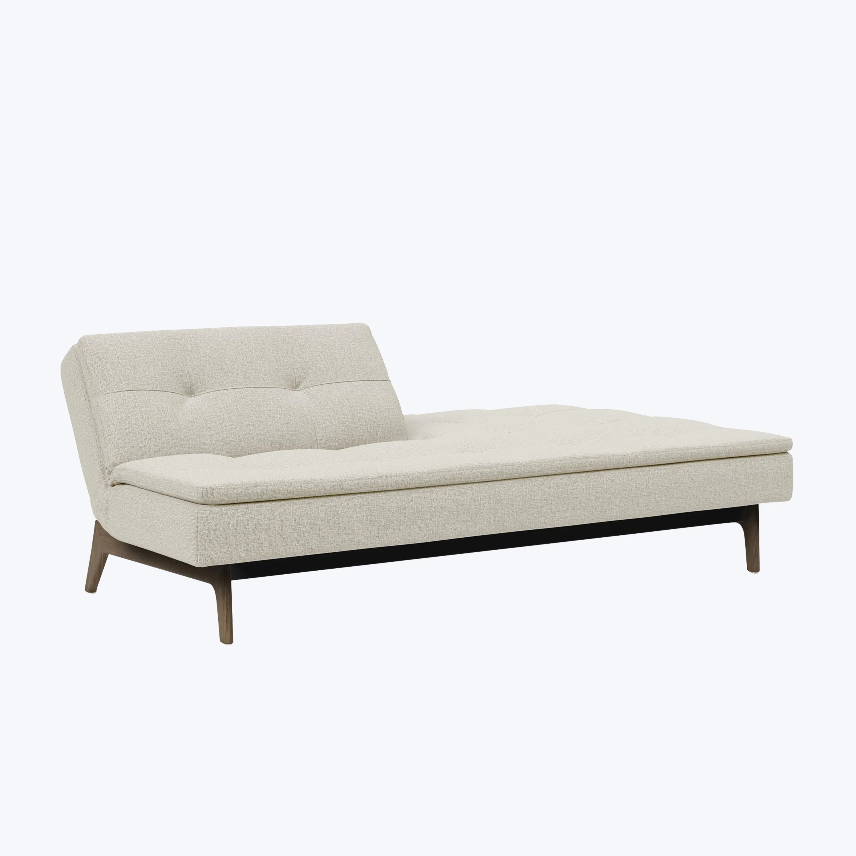 Dublexo Smoked Oak Armless Sleeper Sofa